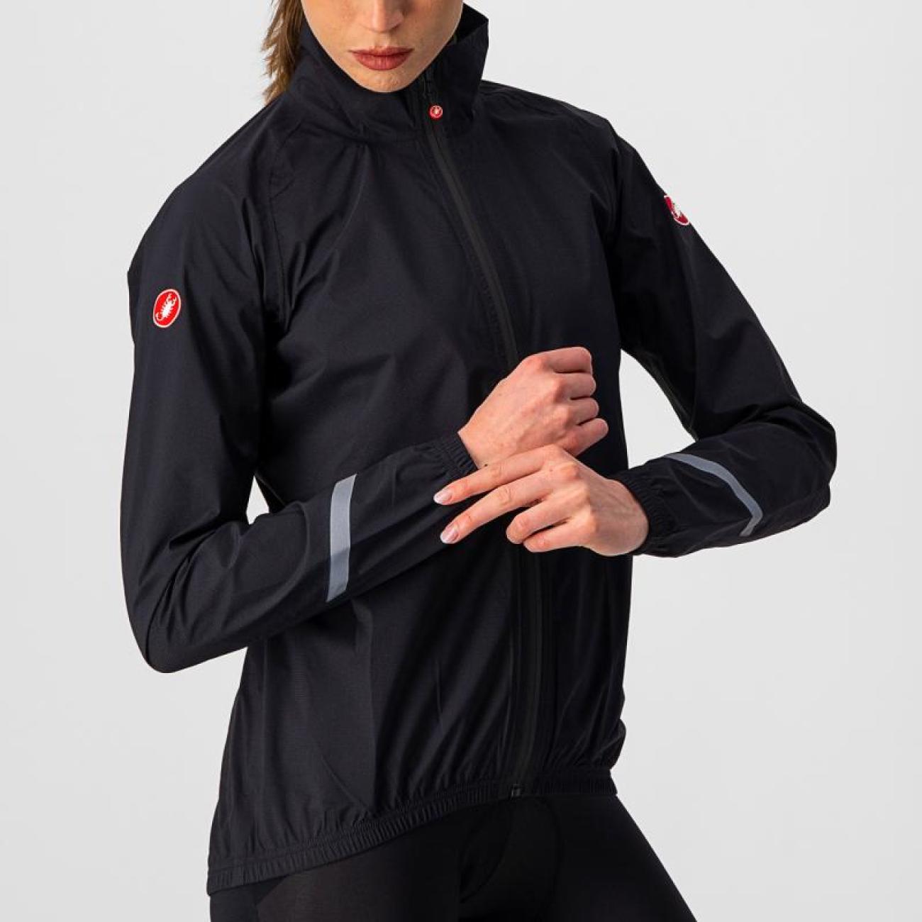 CASTELLI Cyklistická voděodolná pláštěnka - EMERGENCY 2 W - černá M