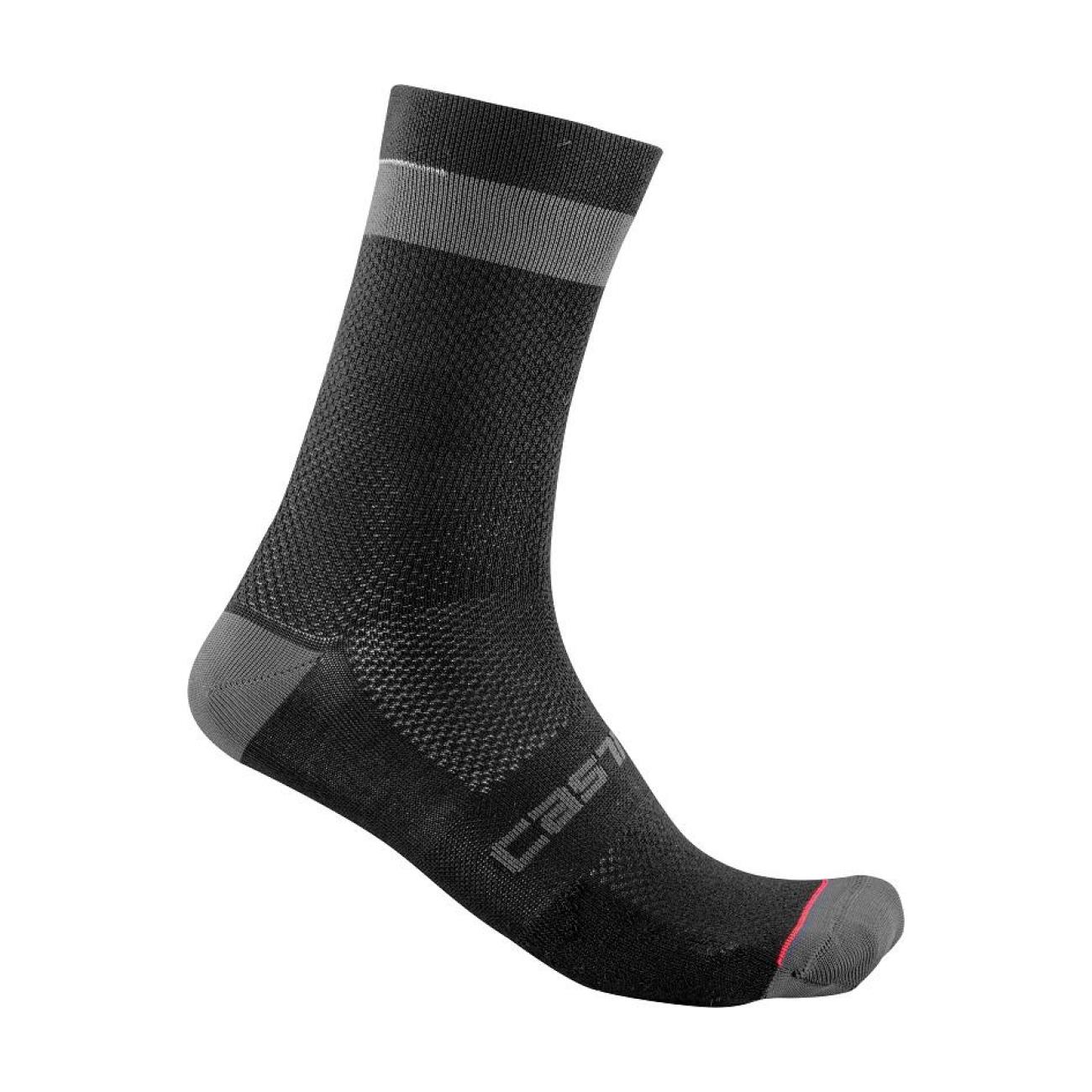 CASTELLI Cyklistické ponožky klasické - ALPHA 18 - černá 2XL