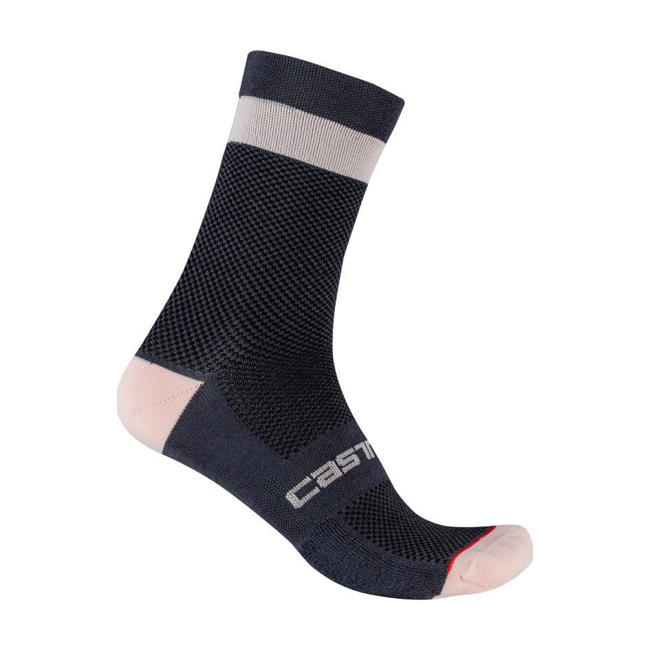 Levně CASTELLI Cyklistické ponožky klasické - ALPHA W 15 - černá