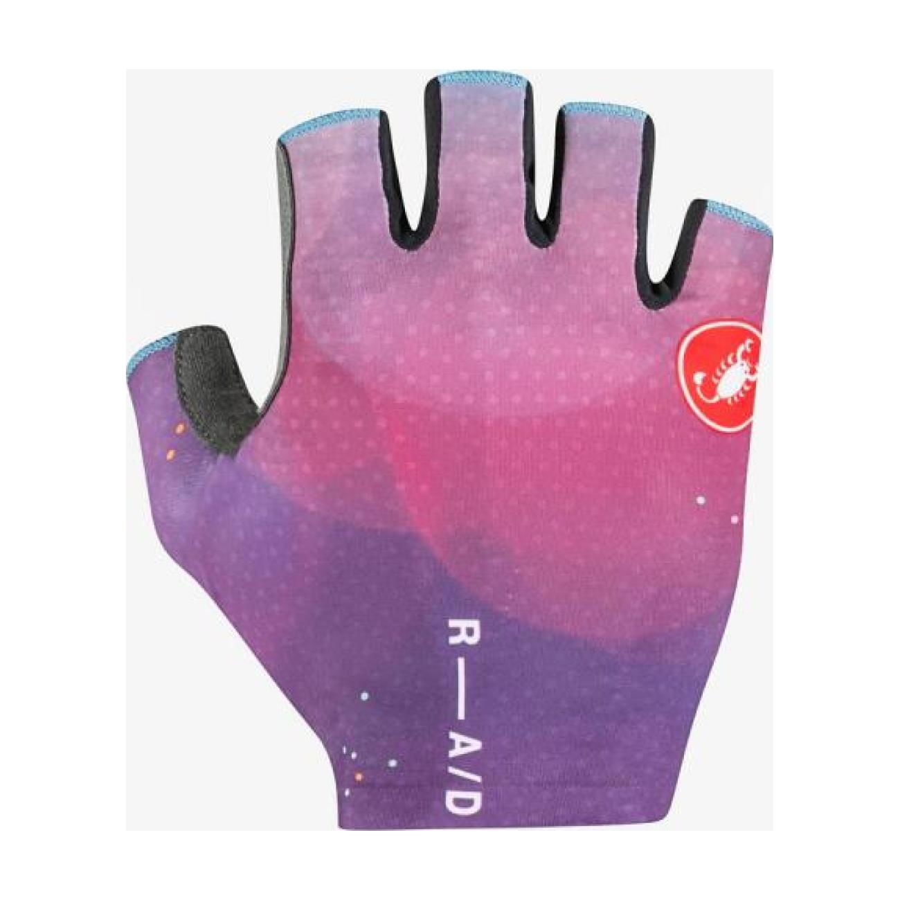 
                CASTELLI Cyklistické rukavice krátkoprsté - COMPETIZIONE 2 - fialová XL
            