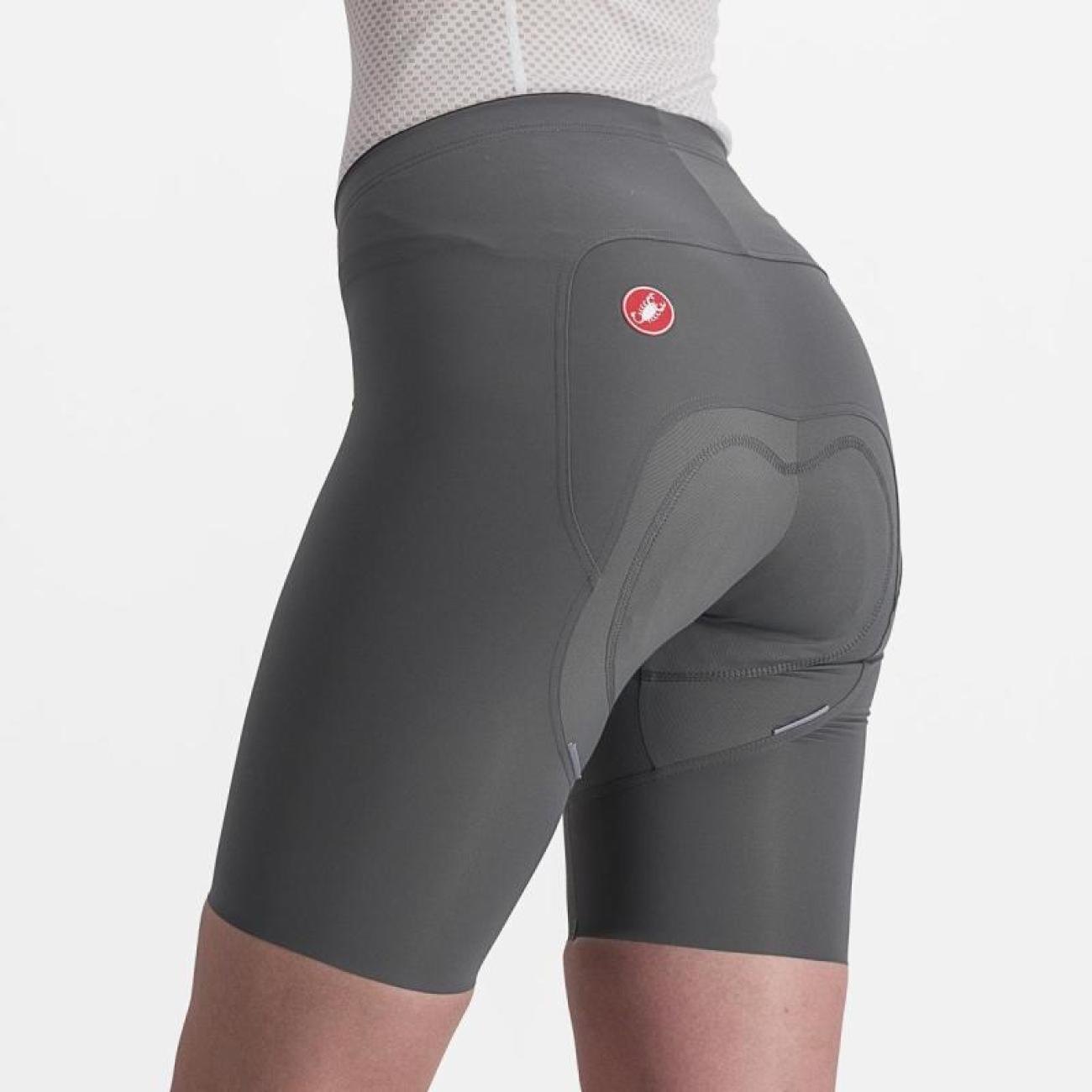 
                CASTELLI Cyklistické kalhoty krátké bez laclu - FREE AERO RC W SHORT - šedá S
            