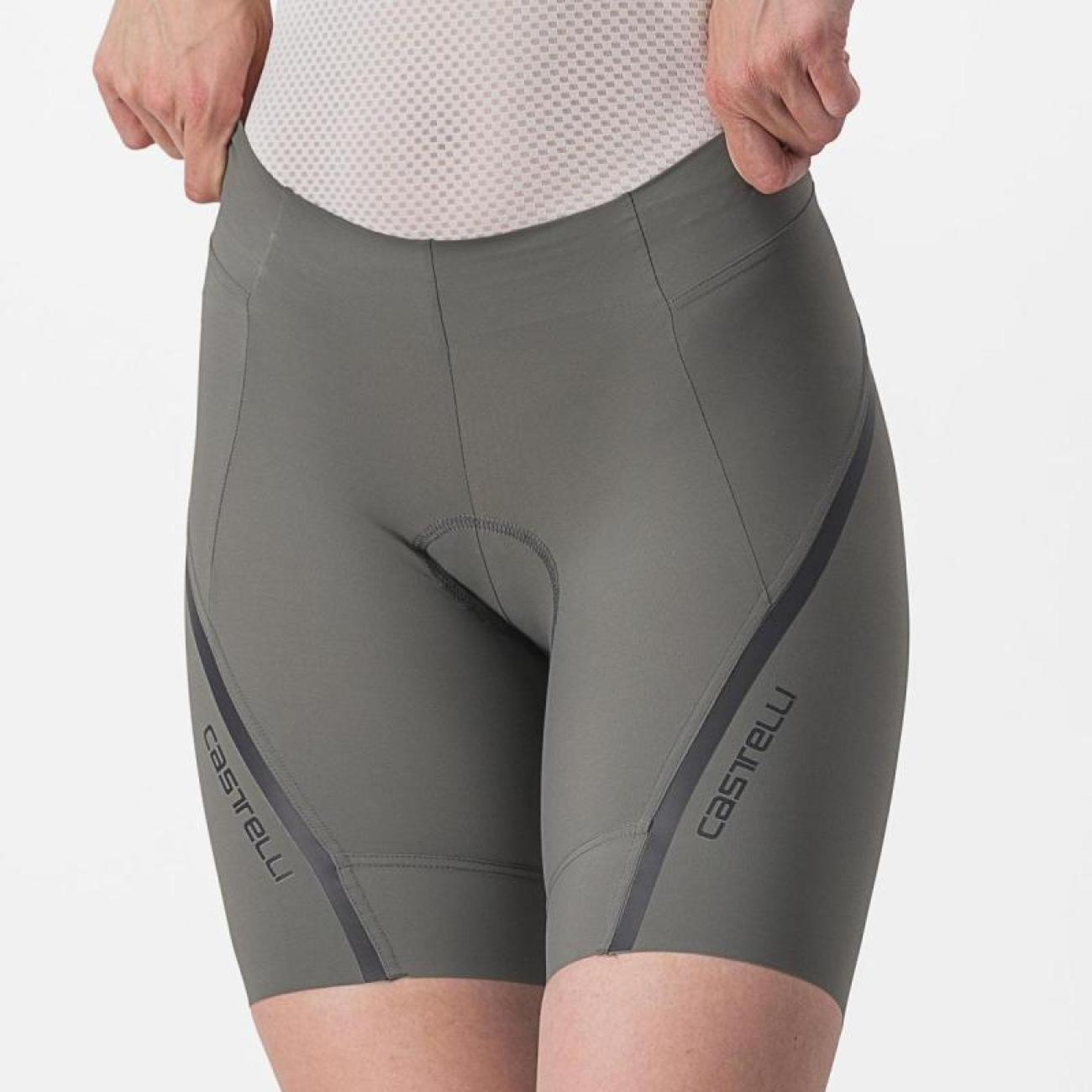 
                CASTELLI Cyklistické kalhoty krátké bez laclu - VELOCISSIMA 3 - šedá M
            