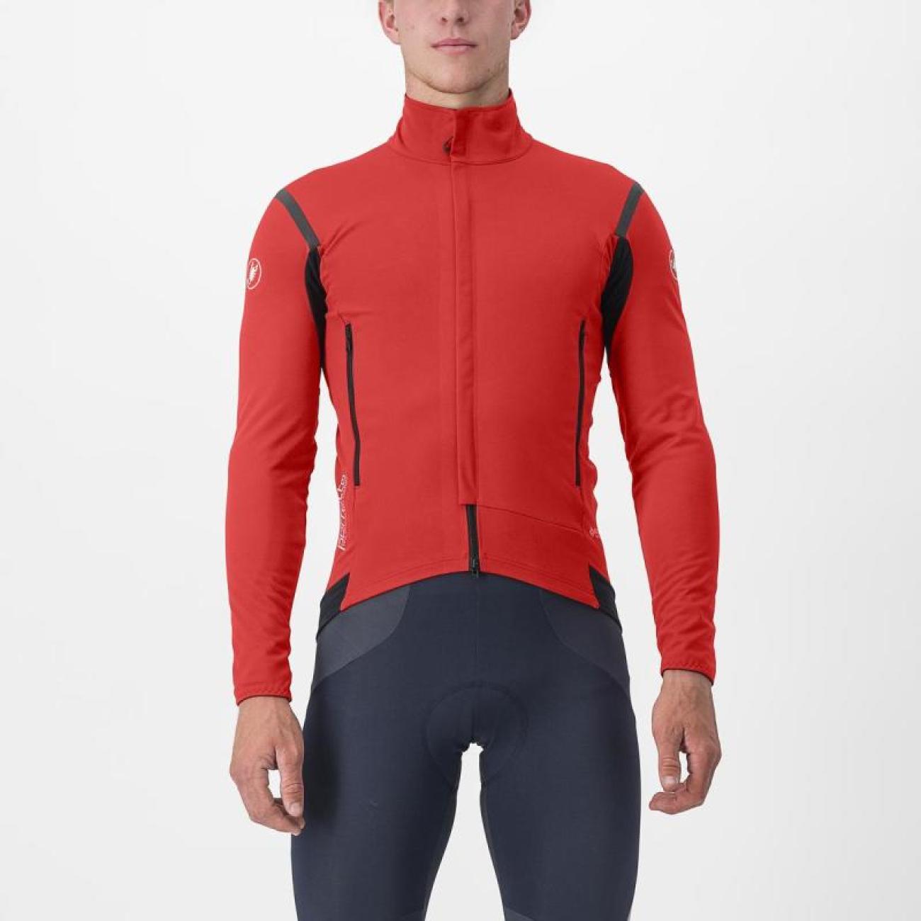 
                CASTELLI Cyklistická zateplená bunda - PERFETTO RoS 2 - červená 3XL
            