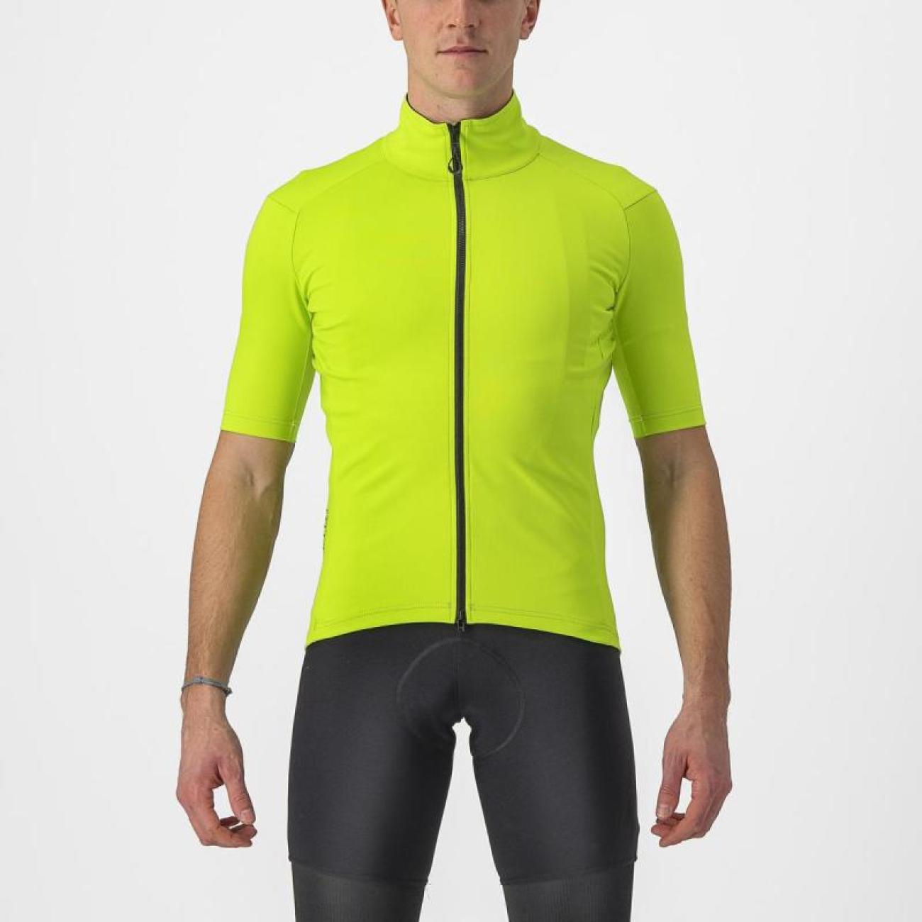 
                CASTELLI Cyklistický dres s krátkým rukávem - PERFETTO ROS 2 WIND - světle zelená
            