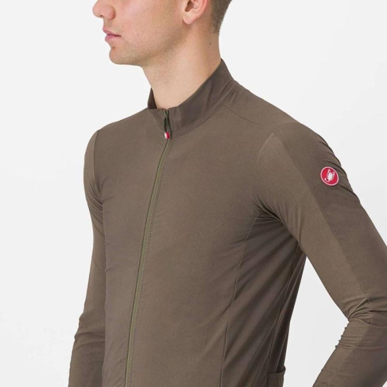 
                CASTELLI Cyklistický dres s dlouhým rukávem zimní - FLIGHT LS AIR - zelená M
            