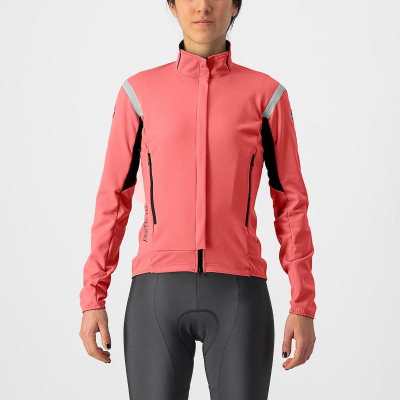 
                CASTELLI Cyklistická zateplená bunda - PERFETTO RoS 2 W - červená S
            