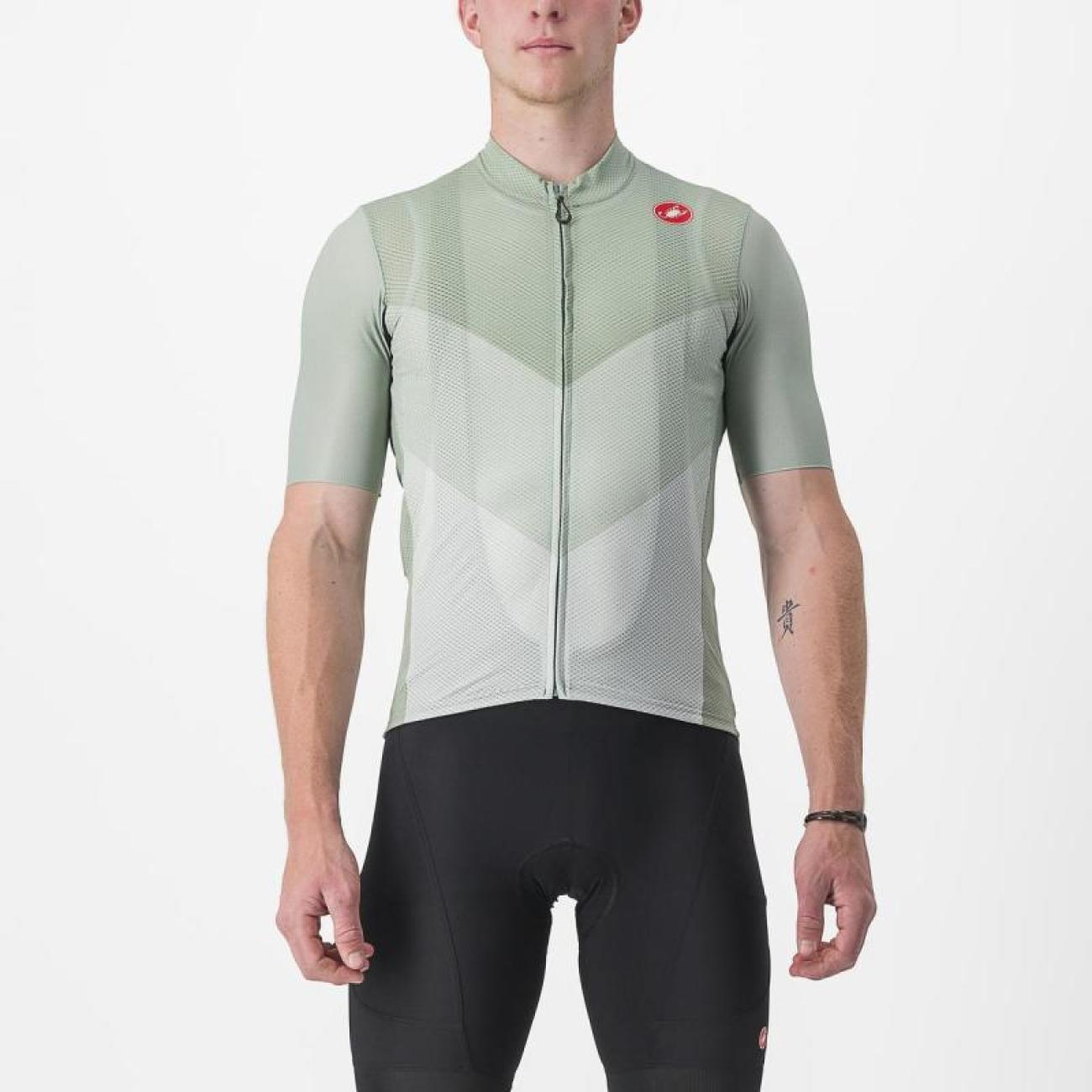 
                CASTELLI Cyklistický dres s krátkým rukávem - ENDURANCE PRO 2 - zelená
            