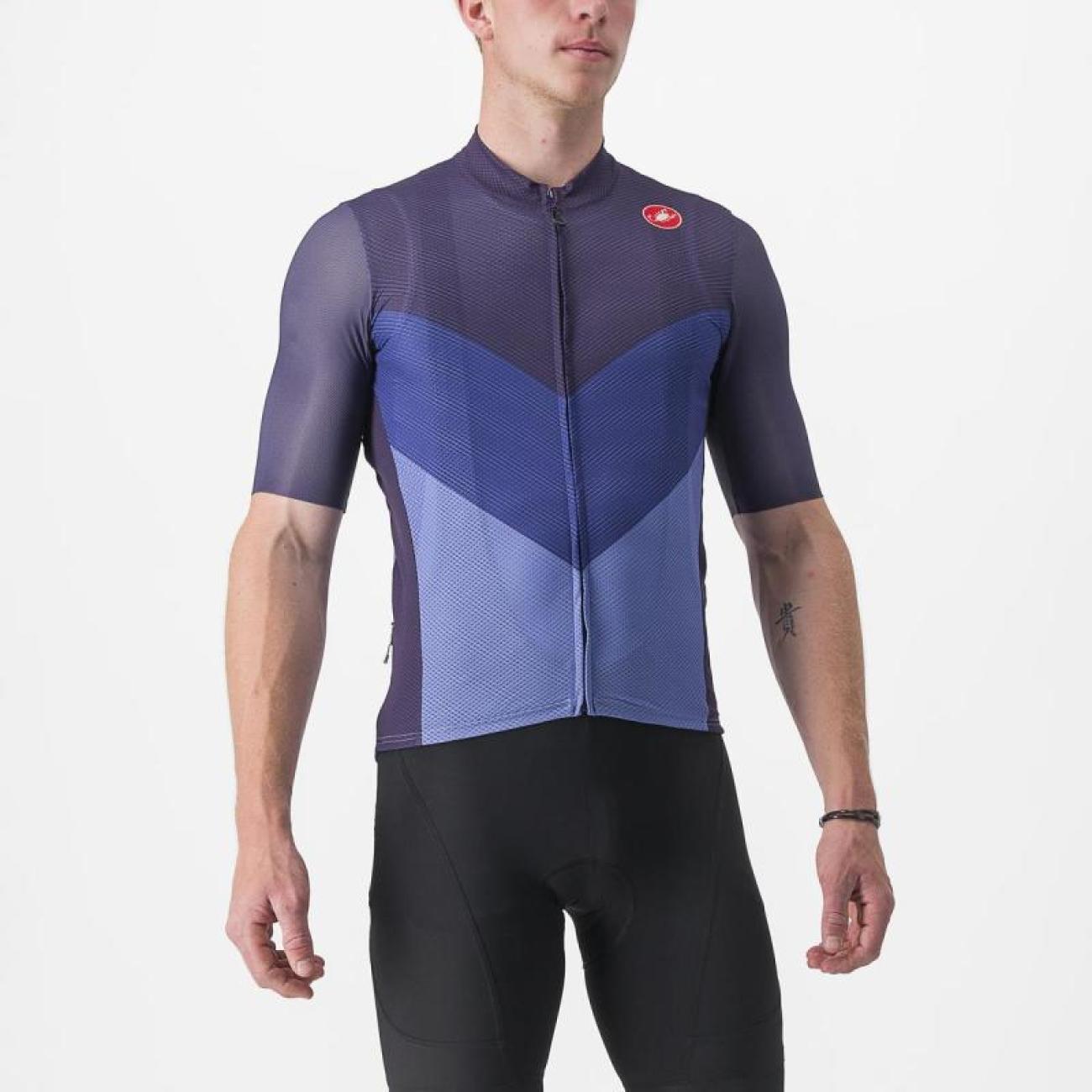 
                CASTELLI Cyklistický dres s krátkým rukávem - ENDURANCE PRO 2 - fialová M
            