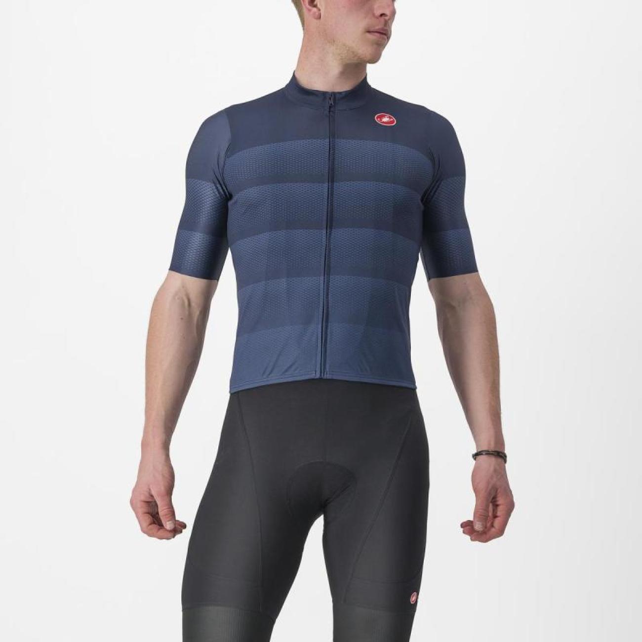 
                CASTELLI Cyklistický dres s krátkým rukávem - LIVELLI - modrá
            