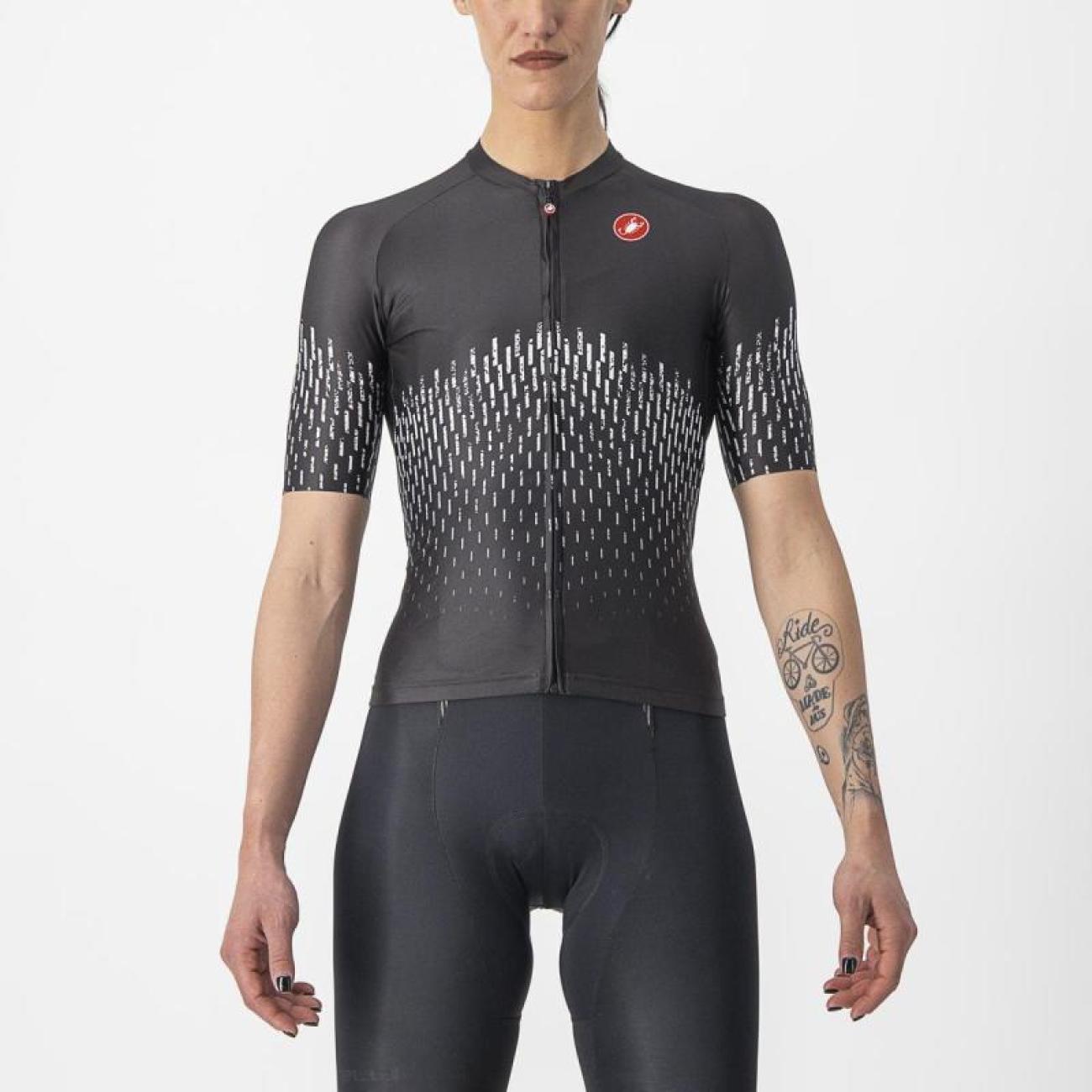 
                CASTELLI Cyklistický dres s krátkým rukávem - AERO PRO W - černá L
            