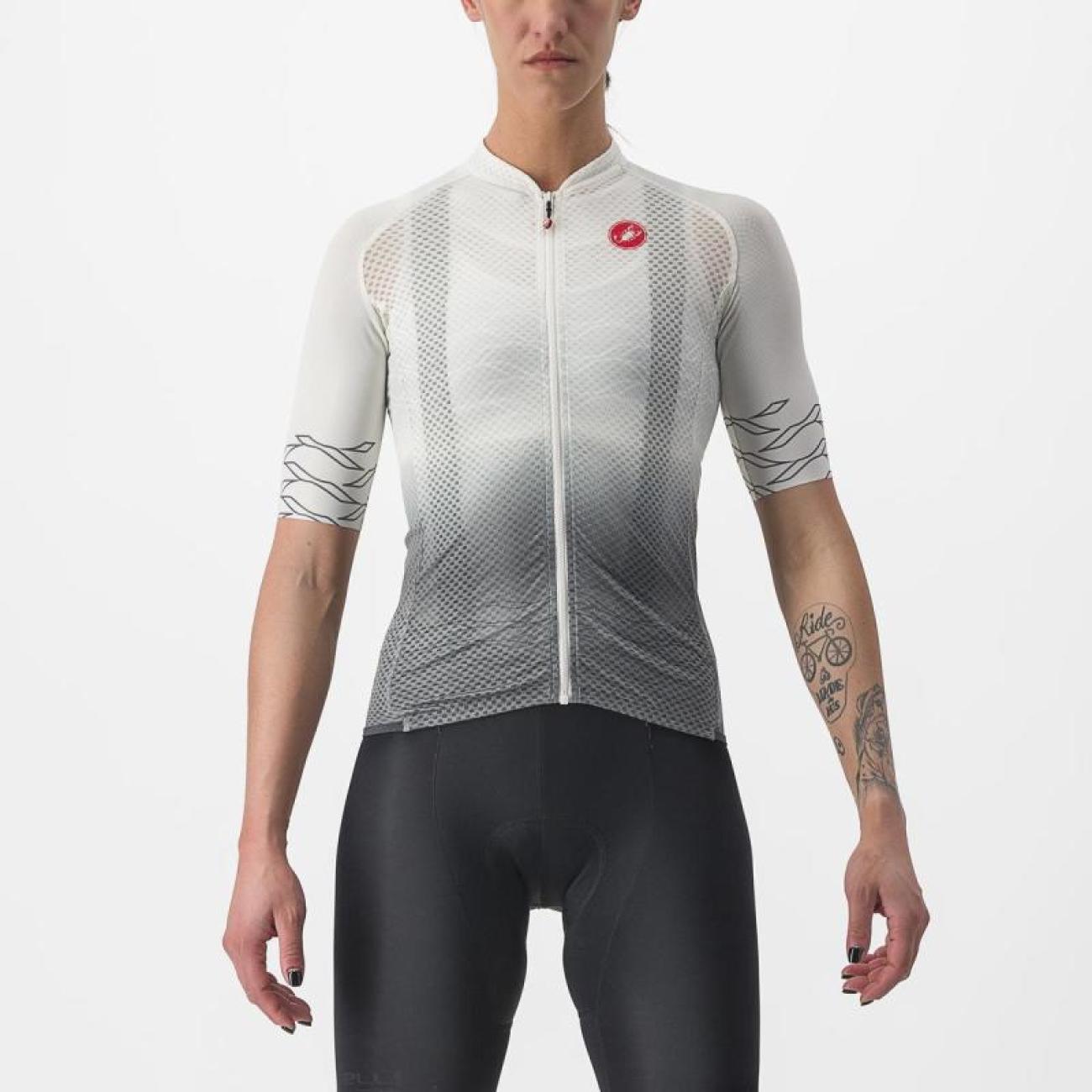
                CASTELLI Cyklistický dres s krátkým rukávem - CLIMBER\'S 2.0 W - bílá
            