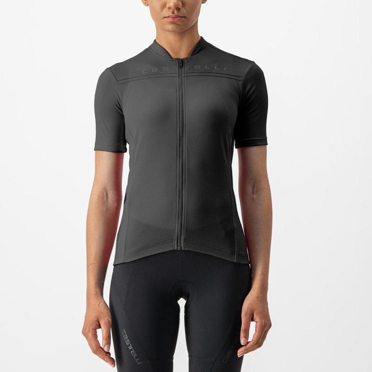 
                CASTELLI Cyklistický dres s krátkým rukávem - ANIMA - černá XL
            