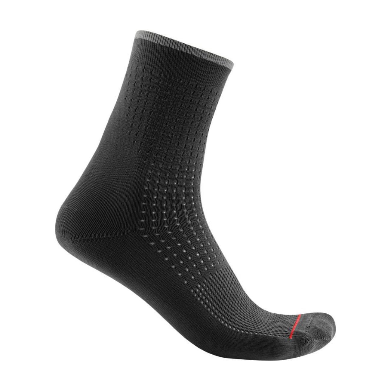 
                CASTELLI Cyklistické ponožky klasické - PREMIO - černá S-M
            