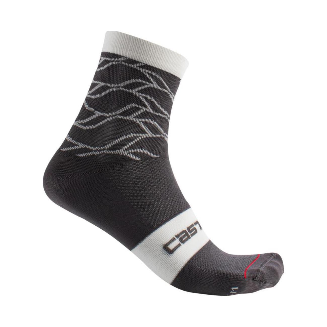 Levně CASTELLI Cyklistické ponožky klasické - CLIMBER'S 3.0 - šedá