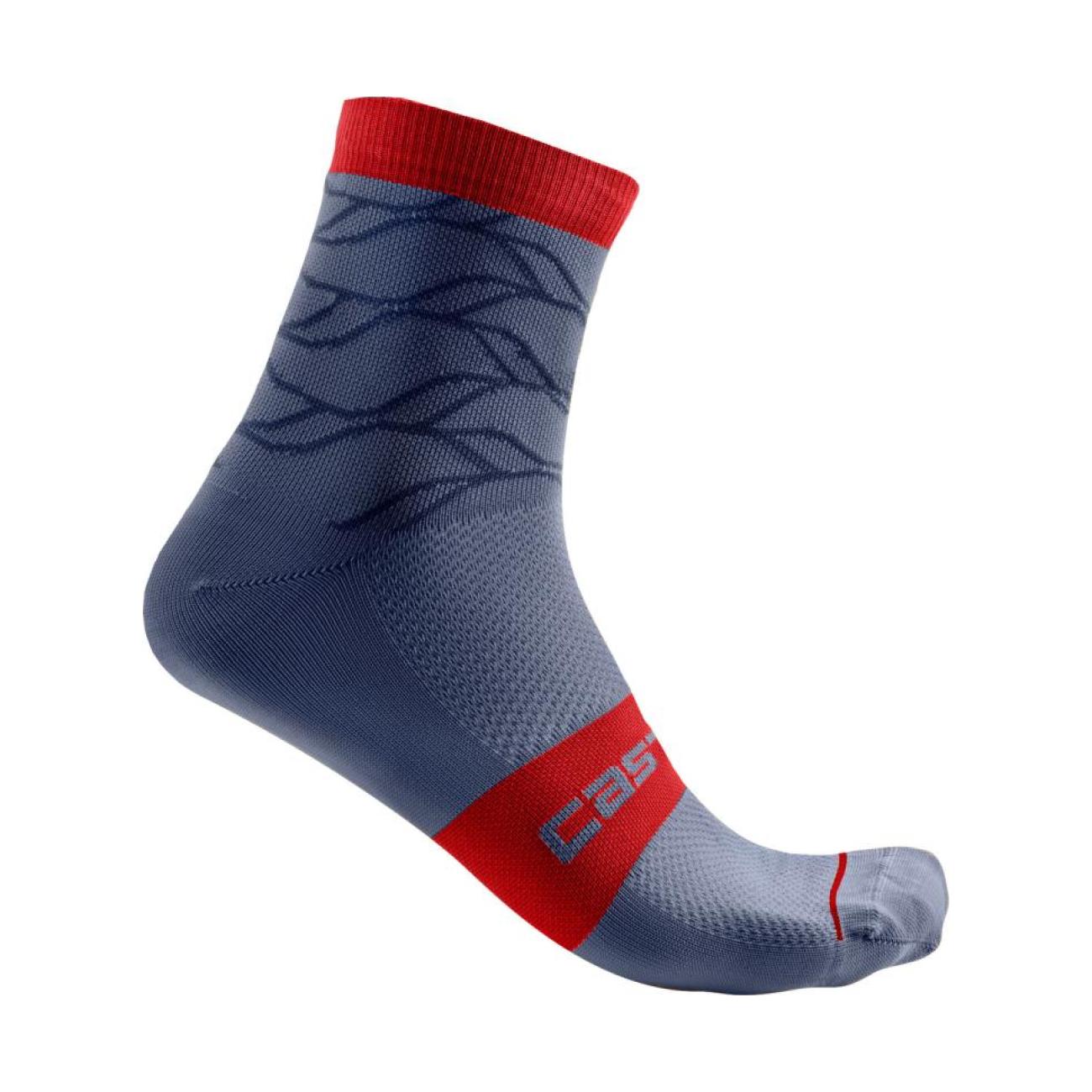 Levně CASTELLI Cyklistické ponožky klasické - CLIMBER'S 3.0 - modrá