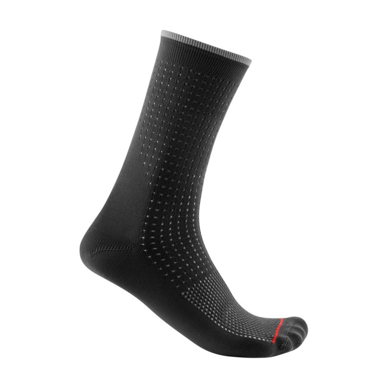 CASTELLI Cyklistické ponožky klasické - PREMIO - černá L-XL