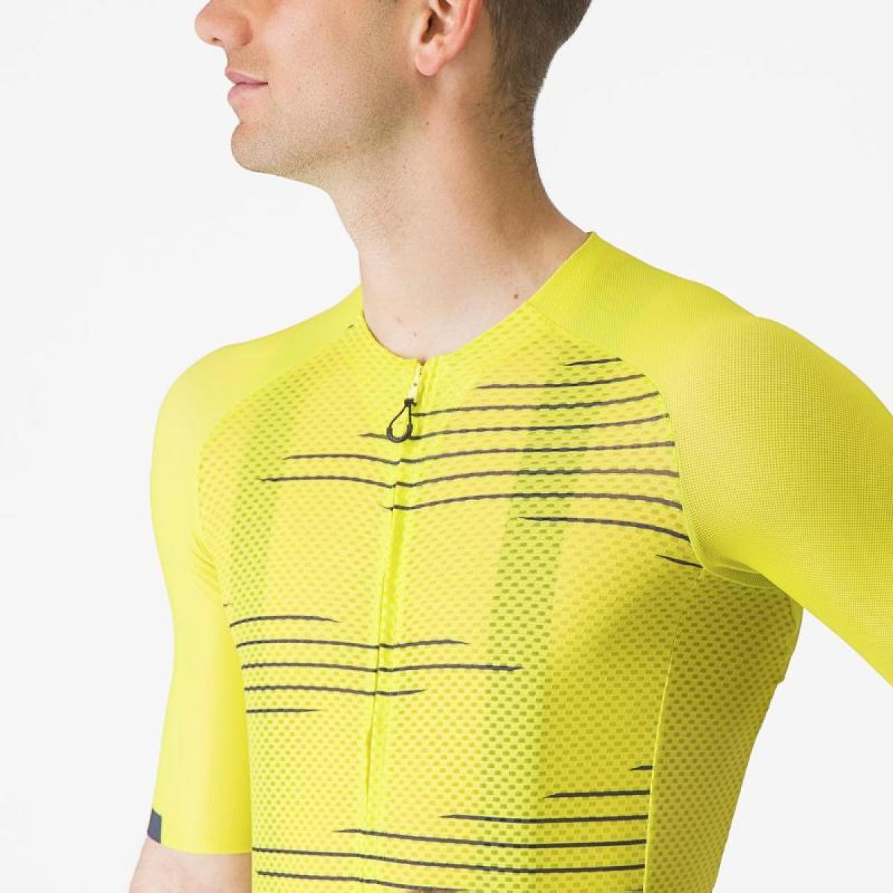 
                CASTELLI Cyklistický dres s krátkým rukávem - CLIMBER´S 4.0 - žlutá L
            