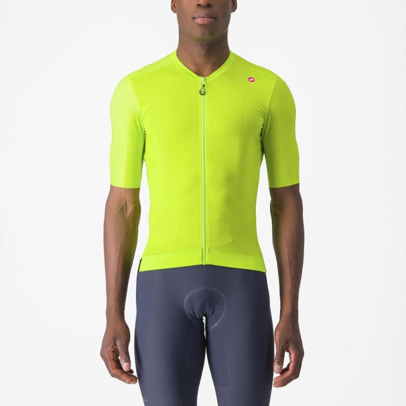 
                CASTELLI Cyklistický dres s krátkým rukávem - ESPRESSO - žlutá L
            