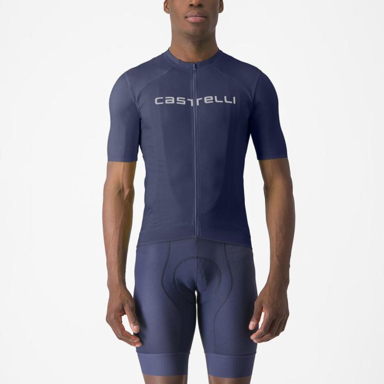 Levně CASTELLI Cyklistický dres s krátkým rukávem - PROLOGO LITE - modrá 2XL