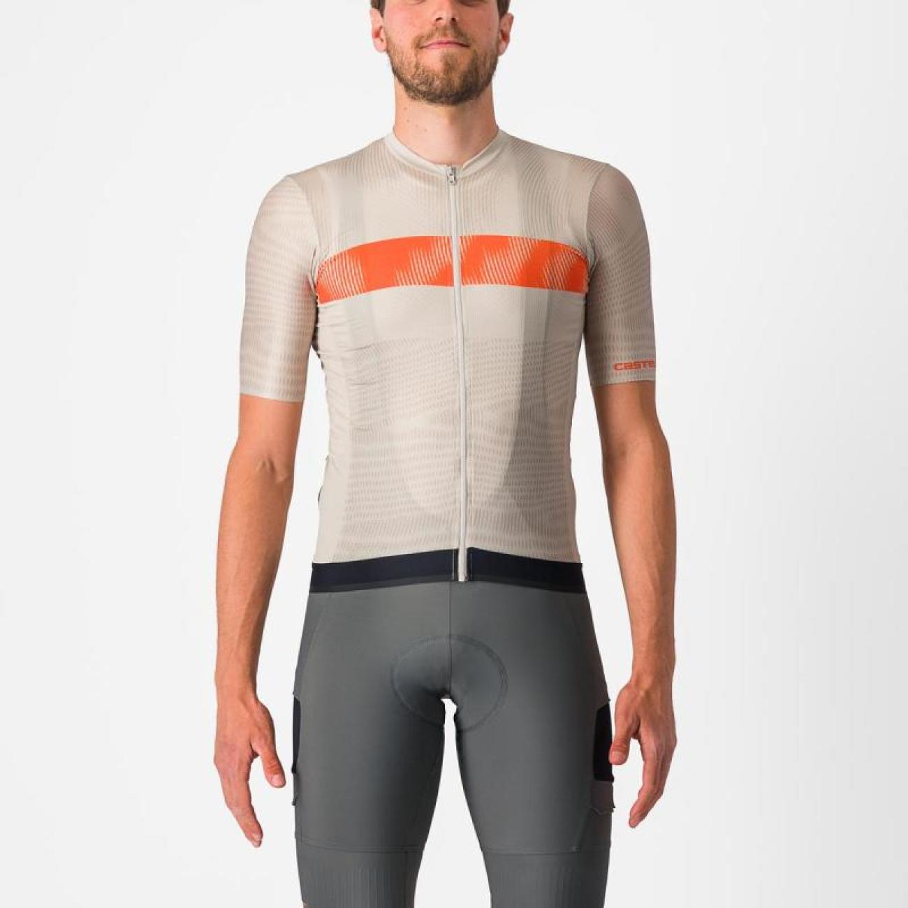 
                CASTELLI Cyklistický dres s krátkým rukávem - ivory
            