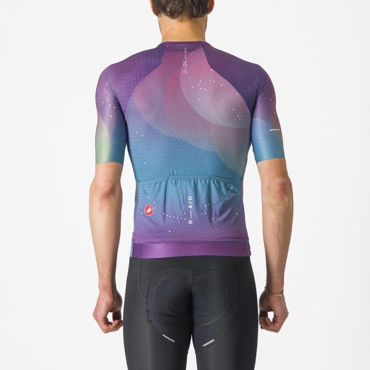 
                CASTELLI Cyklistický dres s krátkým rukávem - R-A/D - fialová
            