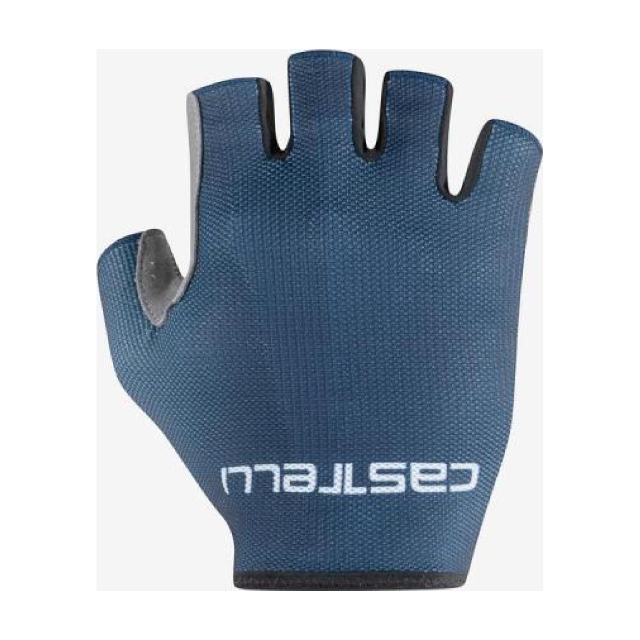 
                CASTELLI Cyklistické rukavice krátkoprsté - SUPERLEGGERA - modrá M
            