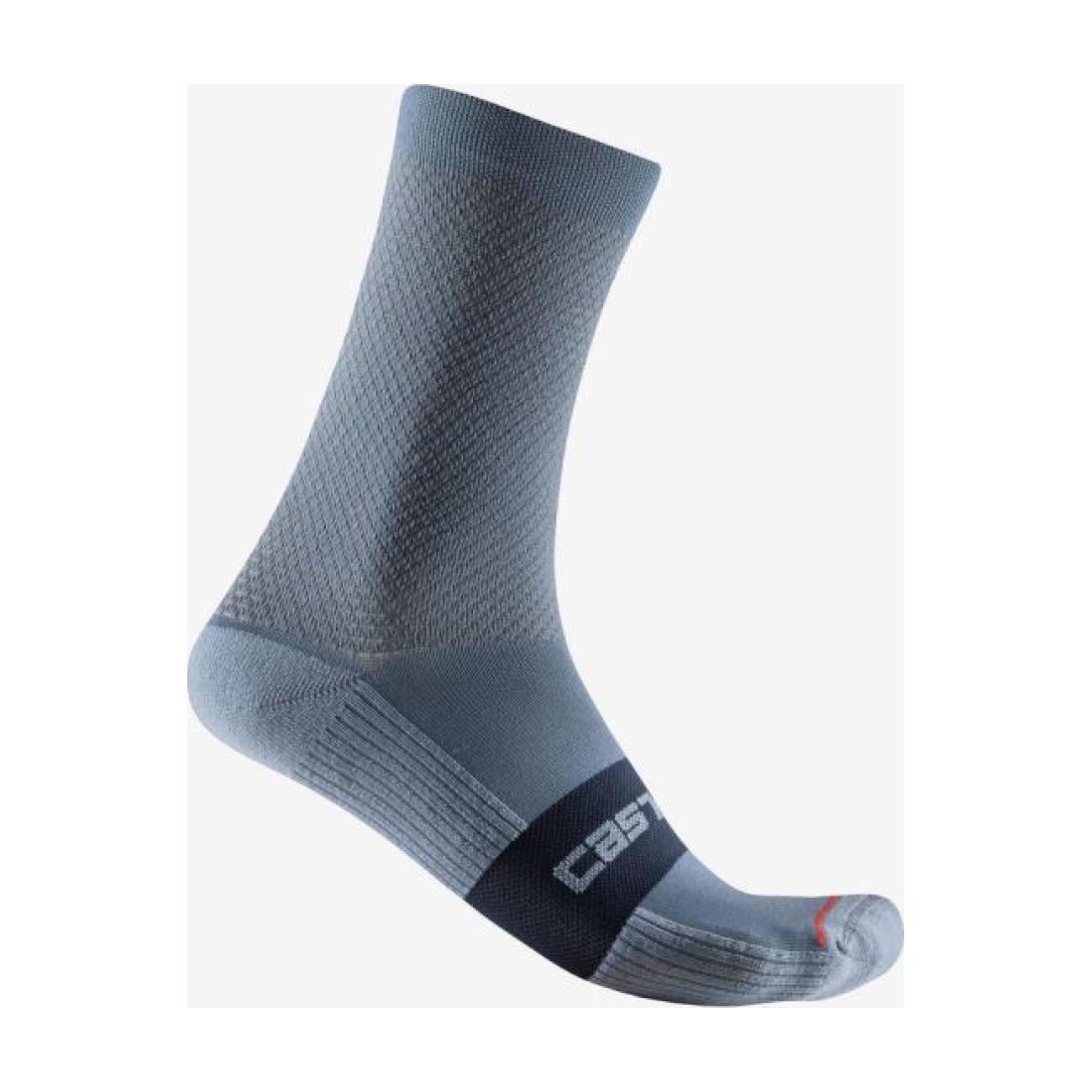 
                CASTELLI Cyklistické ponožky klasické - ESPRESSO 15 - šedá
            