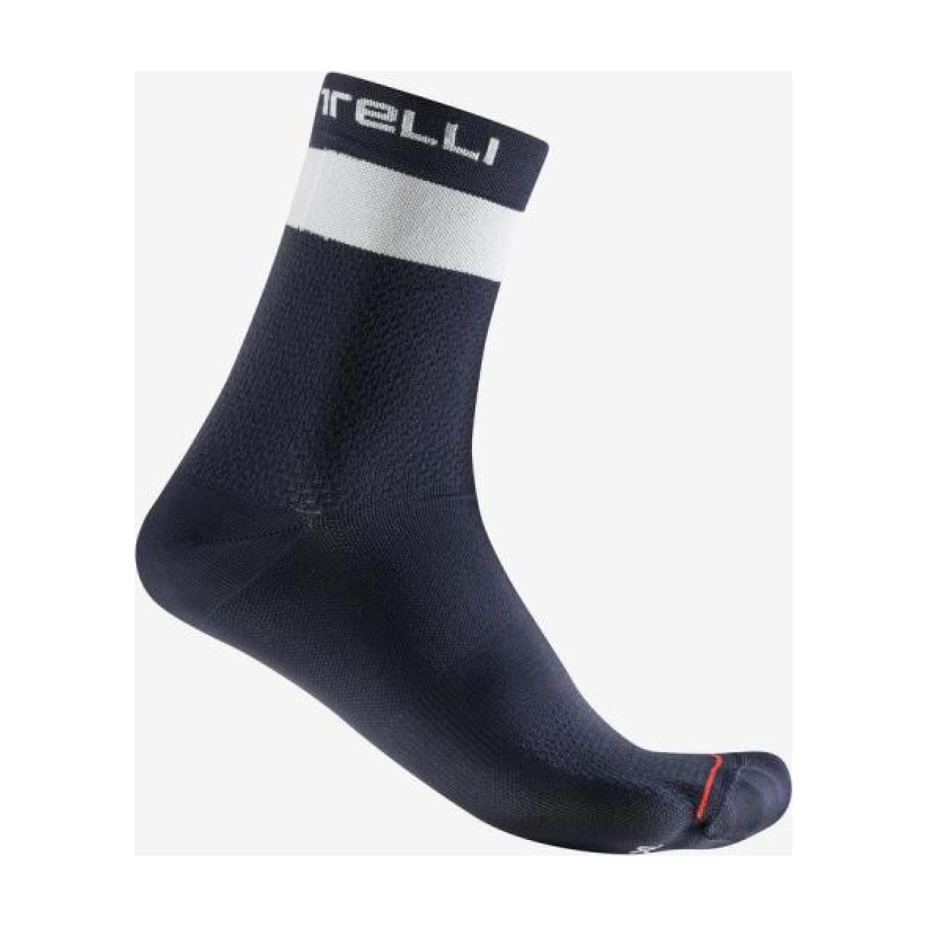 
                CASTELLI Cyklistické ponožky klasické - PROLOGO LITE 15 - modrá S-M
            