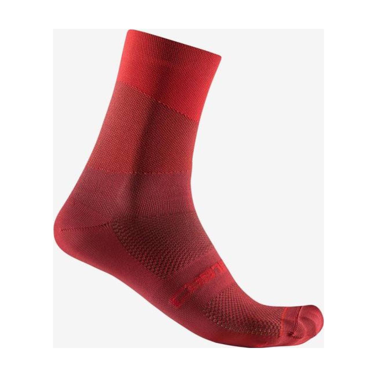 
                CASTELLI Cyklistické ponožky klasické - ORIZZONTE 15 - červená 44-47
            