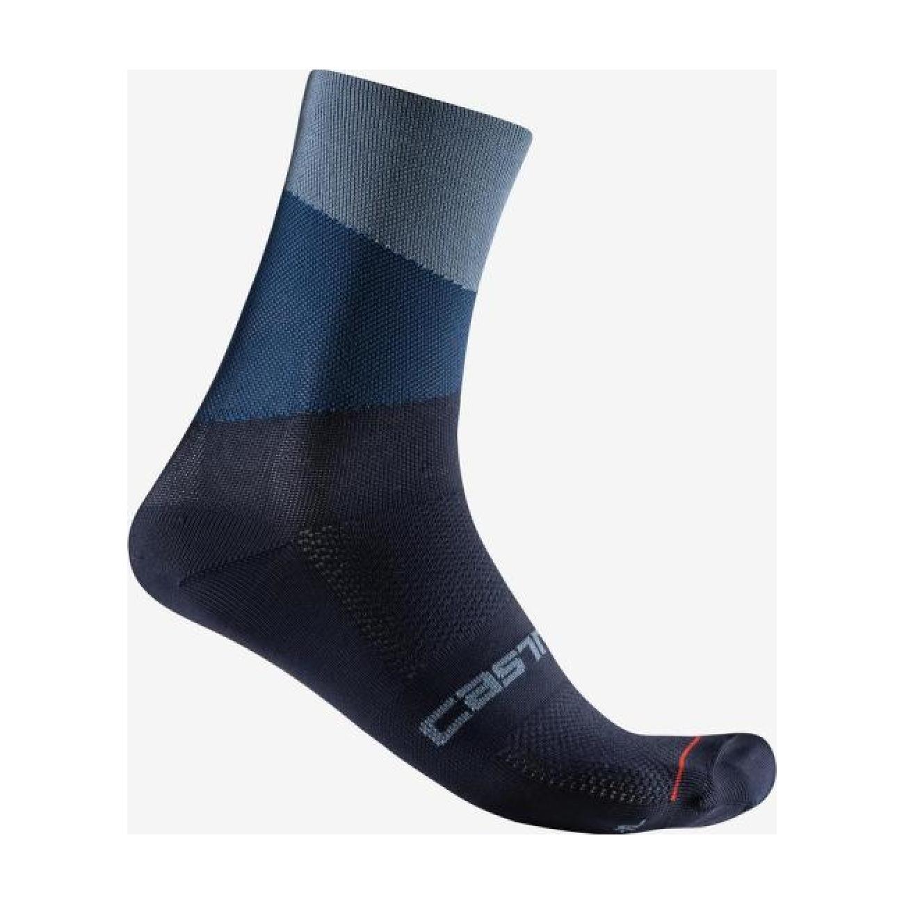 CASTELLI Cyklistické ponožky klasické - ORIZZONTE 15 - šedá