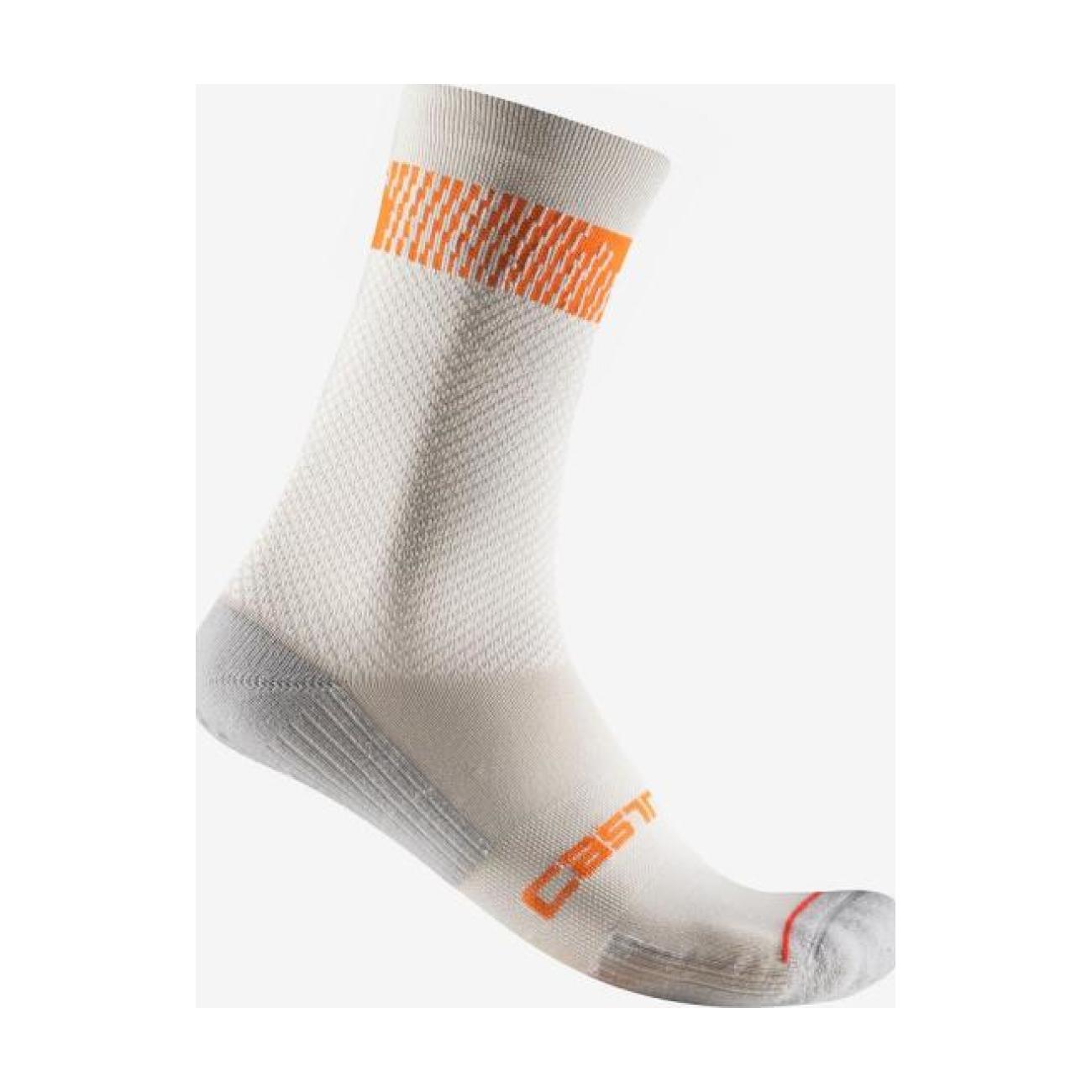 
                CASTELLI Cyklistické ponožky klasické - UNLIMITED 18 - šedá 36-39
            