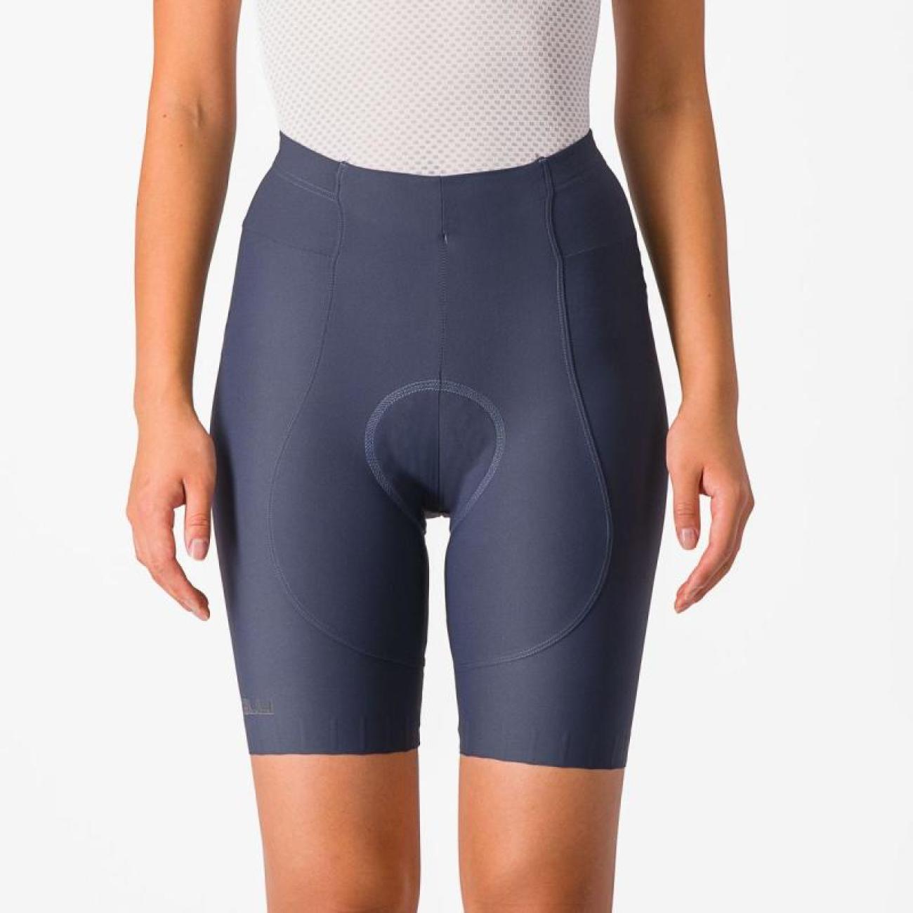 
                CASTELLI Cyklistické kalhoty krátké bez laclu - ESPRESSO W - modrá
            