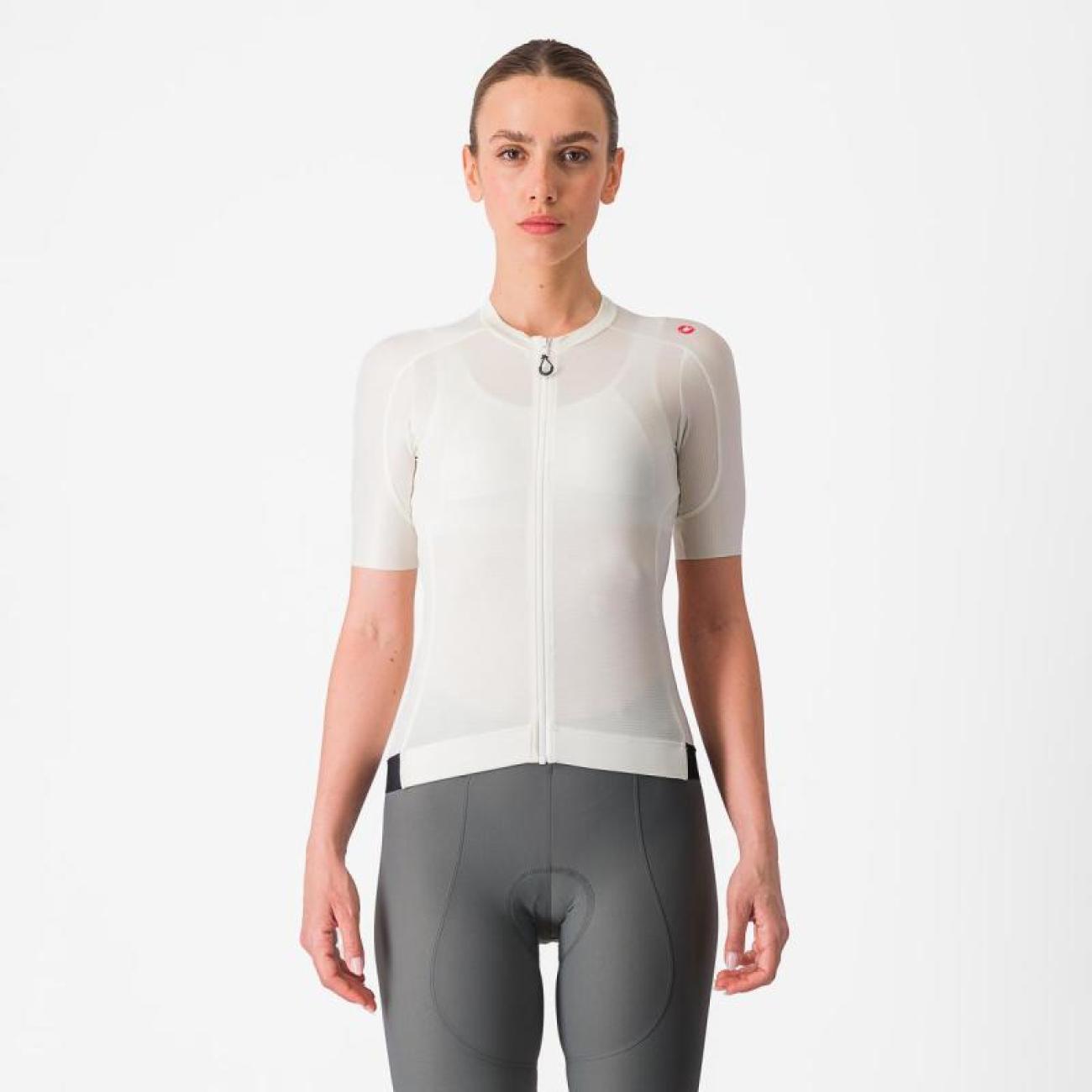 
                CASTELLI Cyklistický dres s krátkým rukávem - ESPRESSO W - ivory M
            