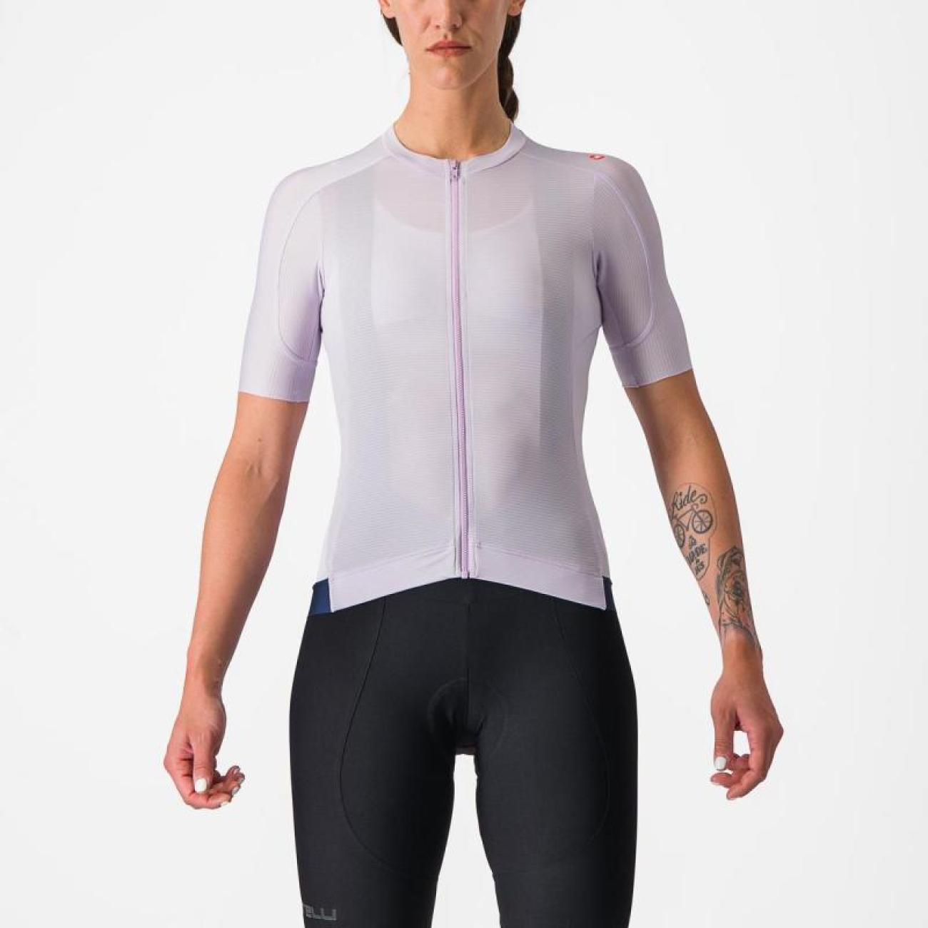 Levně CASTELLI Cyklistický dres s krátkým rukávem - ESPRESSO W - fialová L