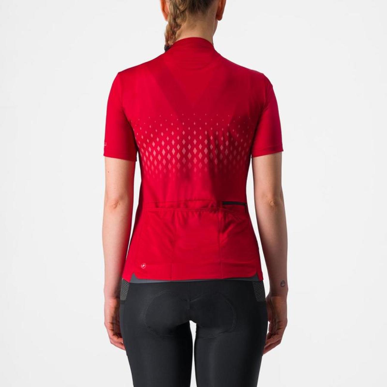 
                CASTELLI Cyklistický dres s krátkým rukávem - UNLIMITED SENTIERO 3 - červená S
            