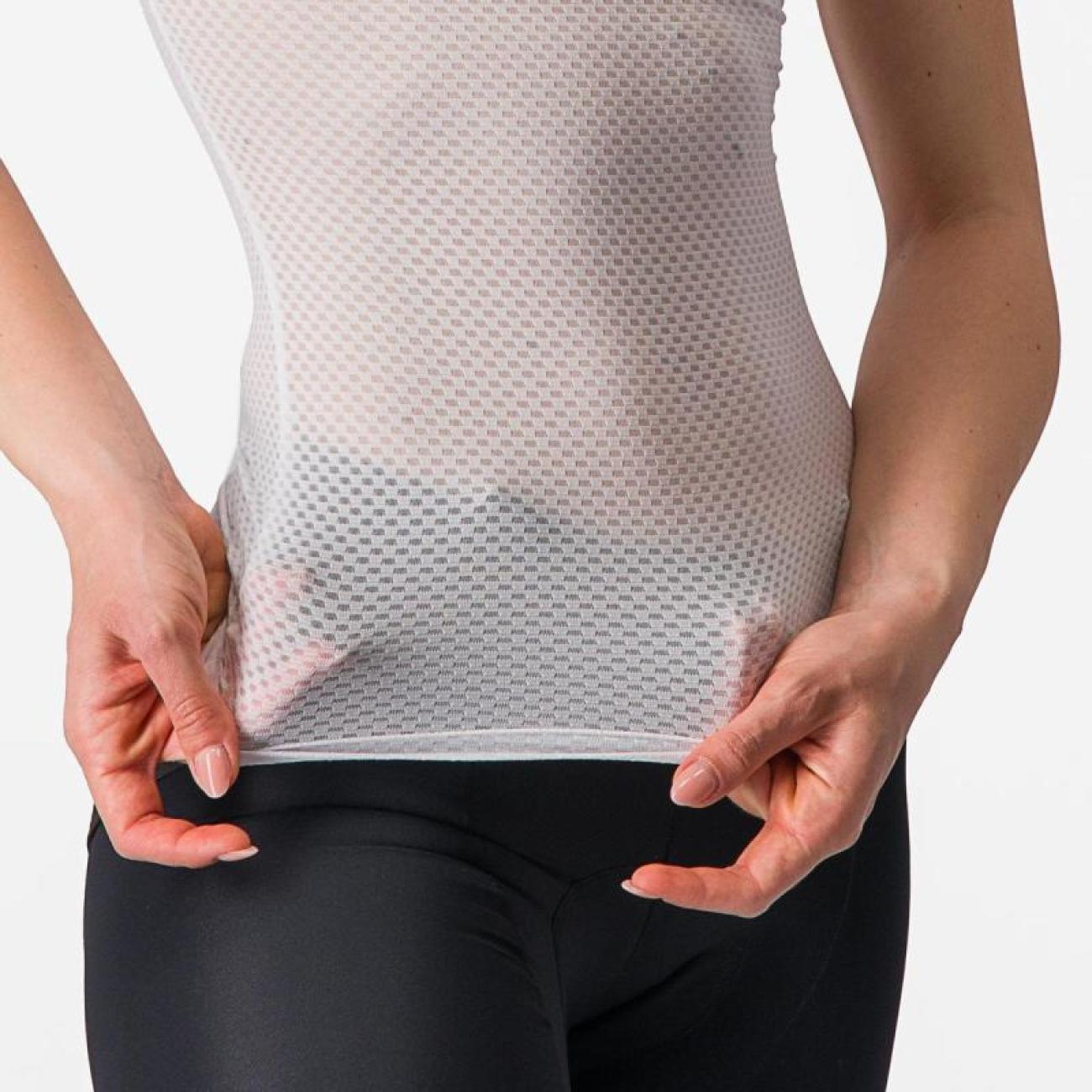 
                CASTELLI Cyklistické triko s krátkým rukávem - PRO MESH W - bílá XL
            