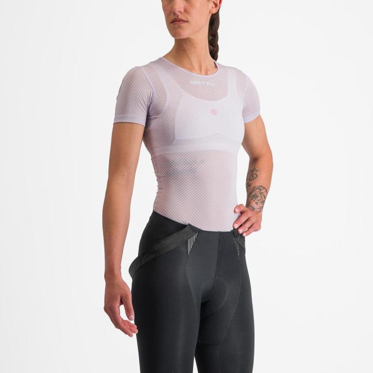 
                CASTELLI Cyklistické triko s krátkým rukávem - PRO MESH W - fialová S
            