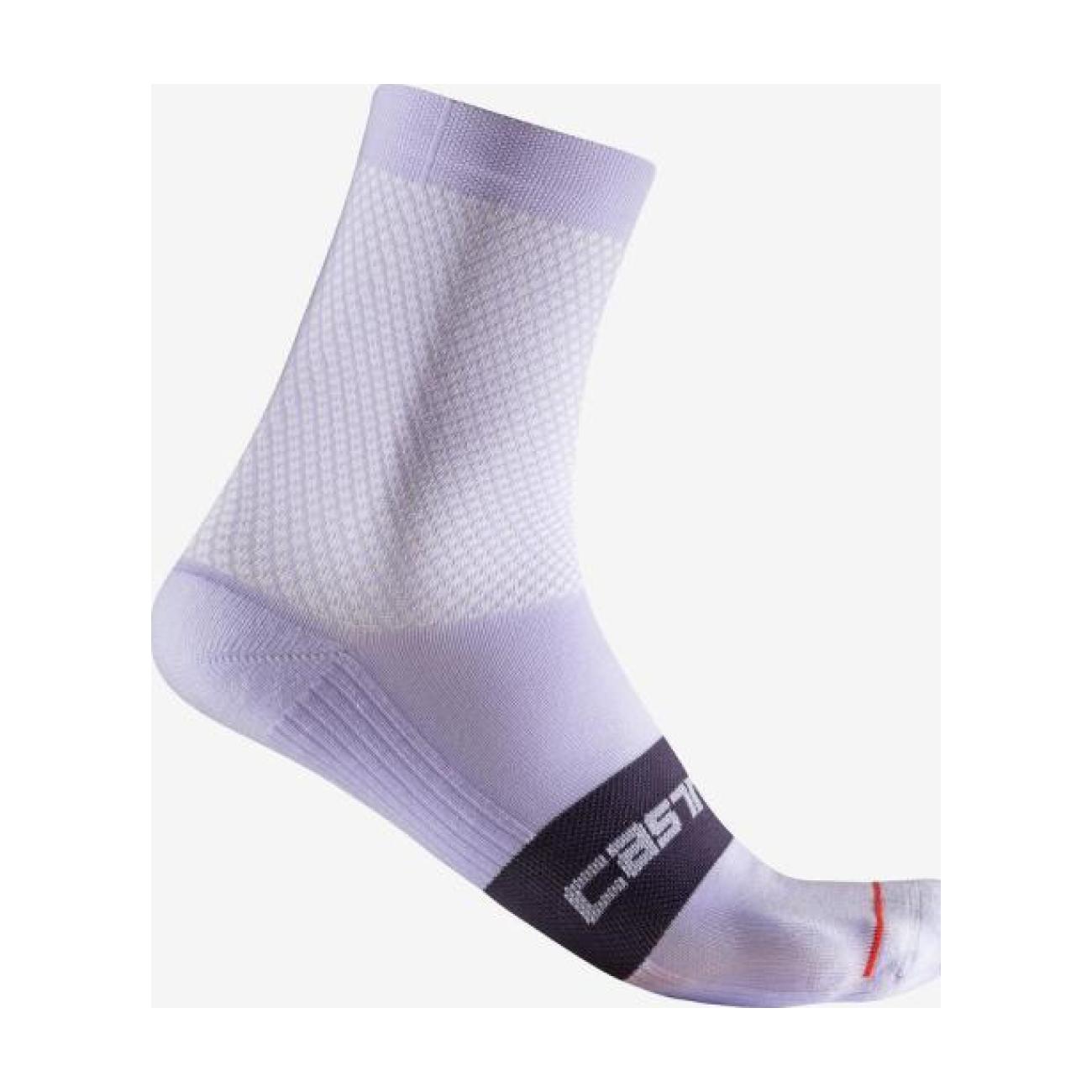 Levně CASTELLI Cyklistické ponožky klasické - ESPRESSO W - fialová