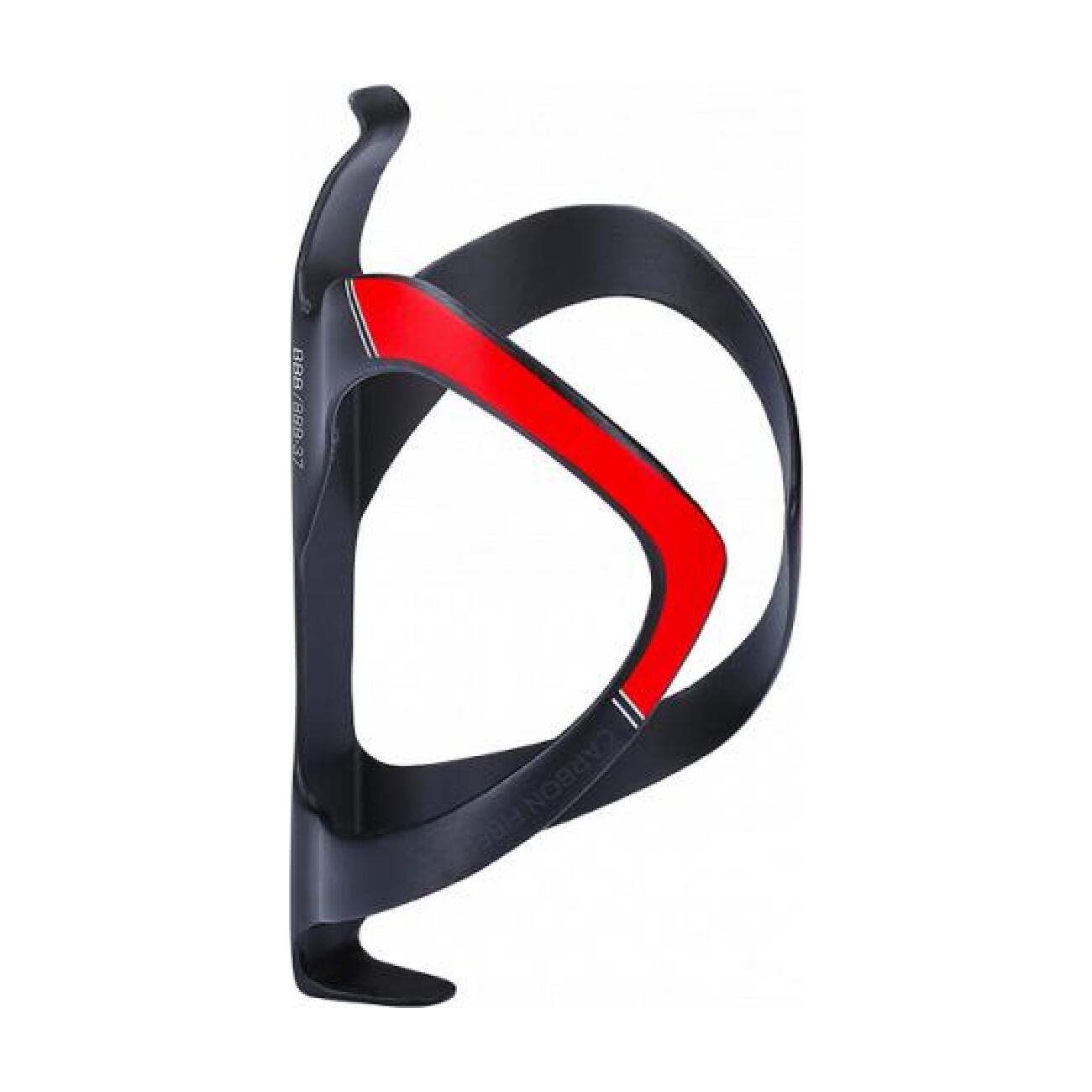 BBB Cyklistický košík na láhev - FIBERCAGE - červená/černá