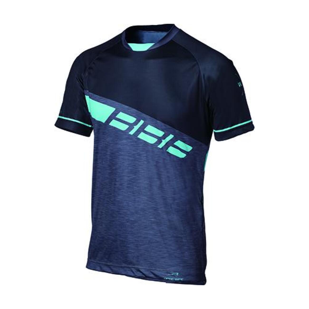 BBB Cyklistický dres s krátkým rukávem - GRAVITY - modrá XL
