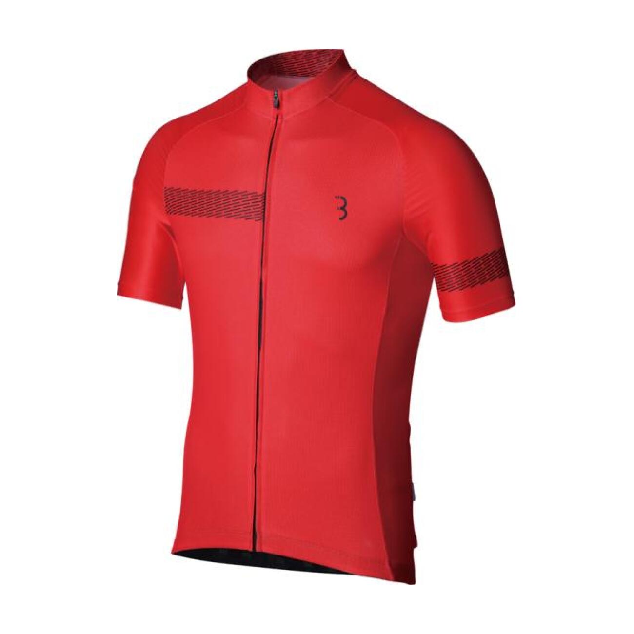 BBB Cyklistický dres s krátkým rukávem - COMFORTFIT 2.0 - červená S