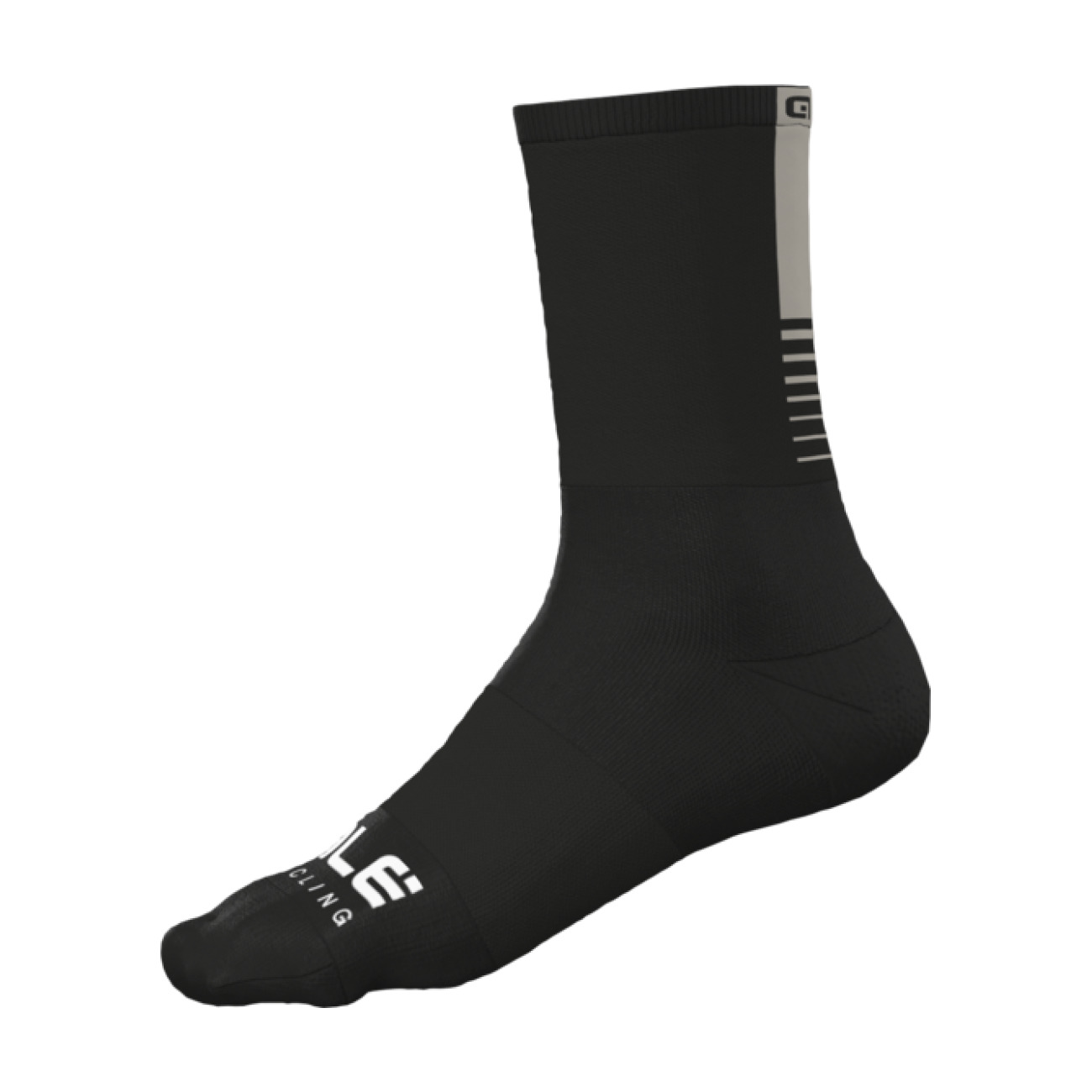 
                ALÉ Cyklistické ponožky klasické - LIGHT - černá/šedá S
            
