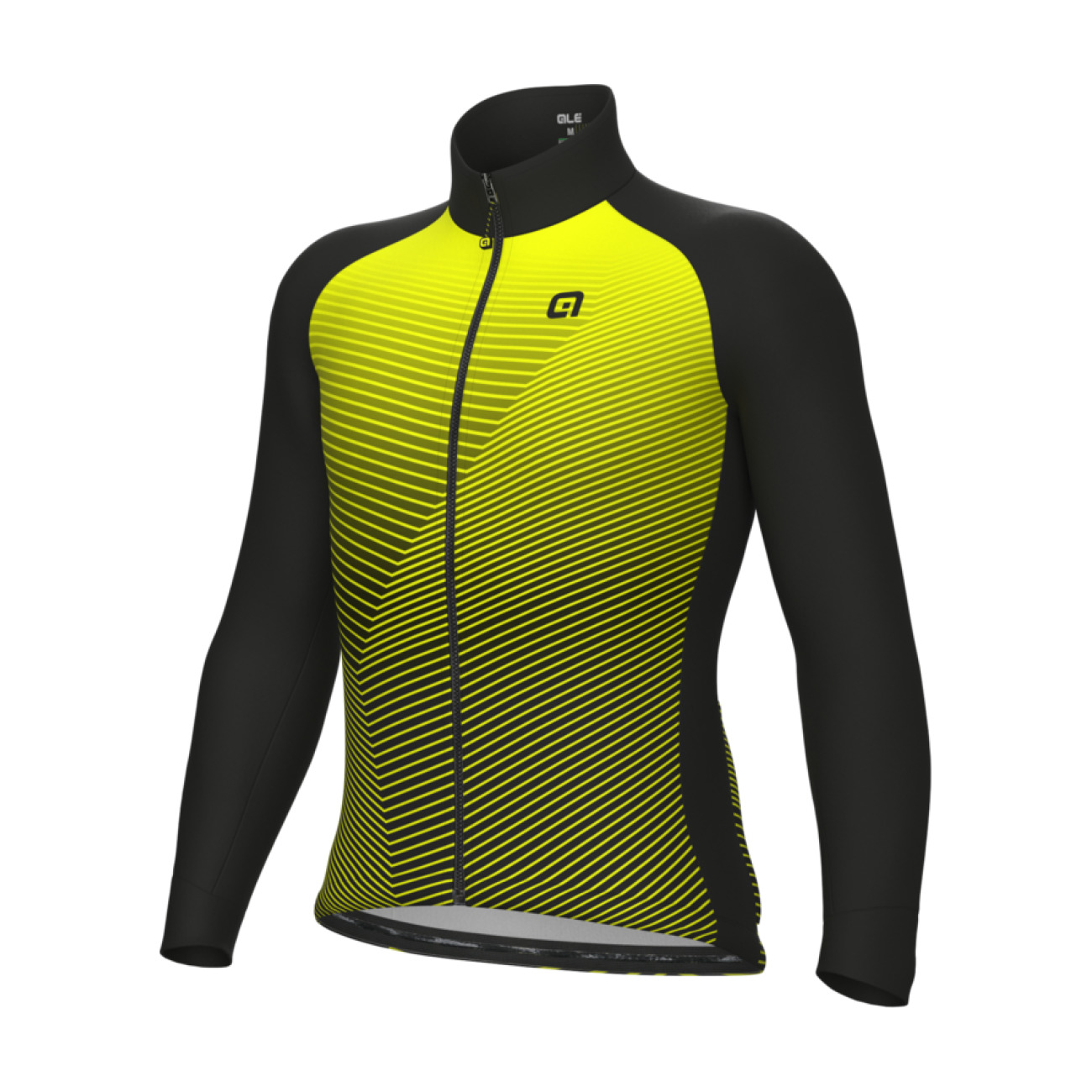 
                ALÉ Cyklistický dres s dlouhým rukávem zimní - MODULAR PRAGMA - žlutá/černá M
            