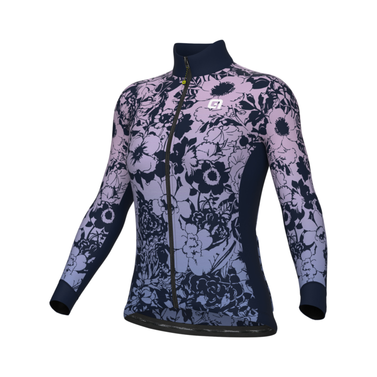 
                ALÉ Cyklistický dres s dlouhým rukávem zimní - NADINE PRAGMA - fialová/modrá XL
            