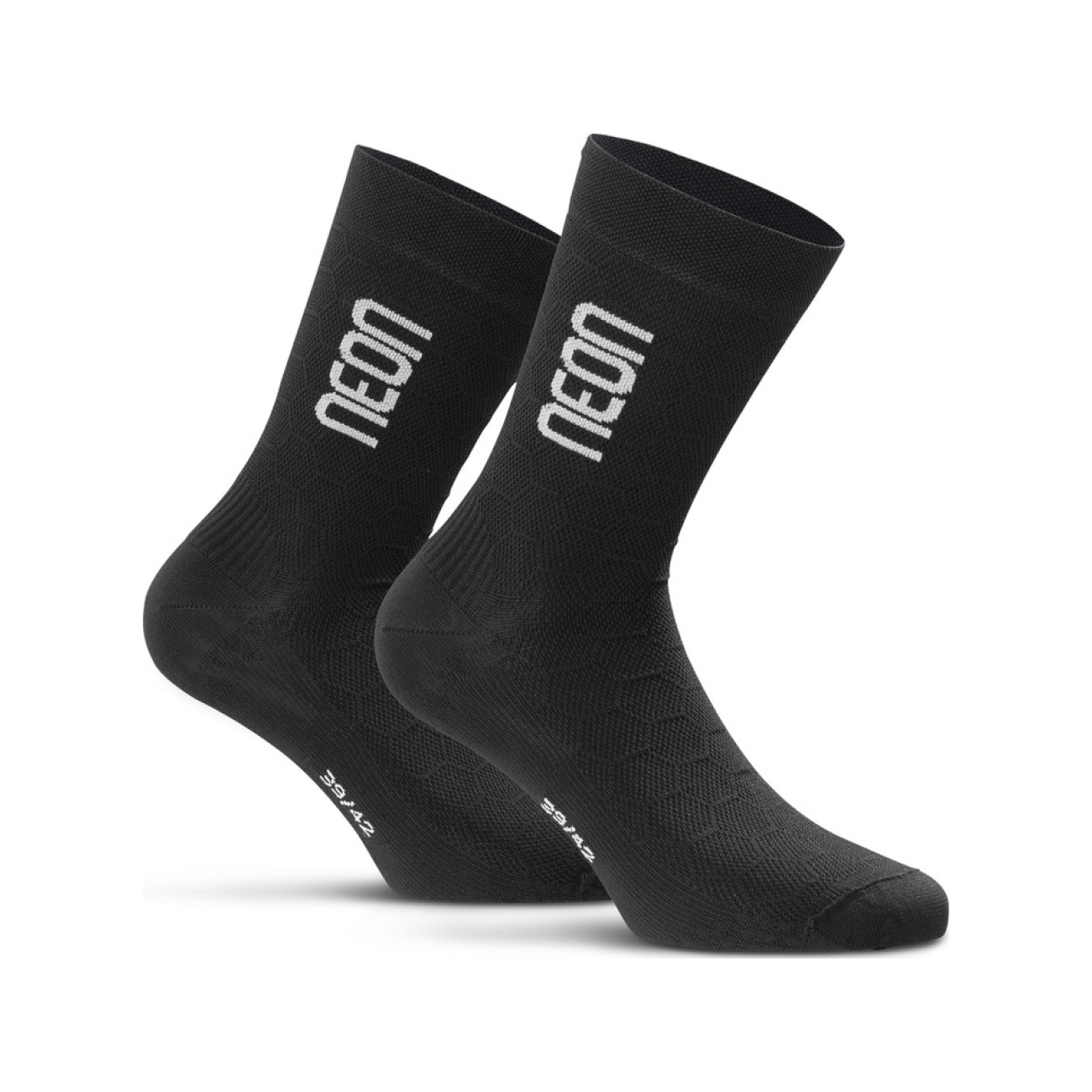 
                NEON Cyklistické ponožky klasické - NEON 3D - černá/bílá 39-42
            