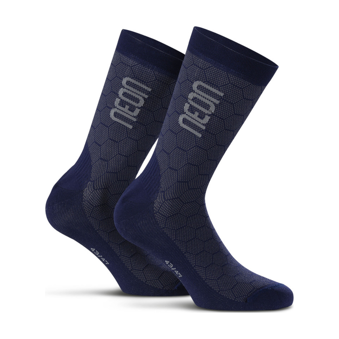 
                NEON Cyklistické ponožky klasické - NEON 3D - modrá 43-47
            