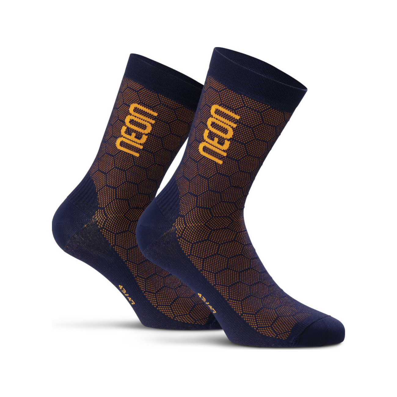 
                NEON Cyklistické ponožky klasické - NEON 3D - oranžová/modrá 43-47
            