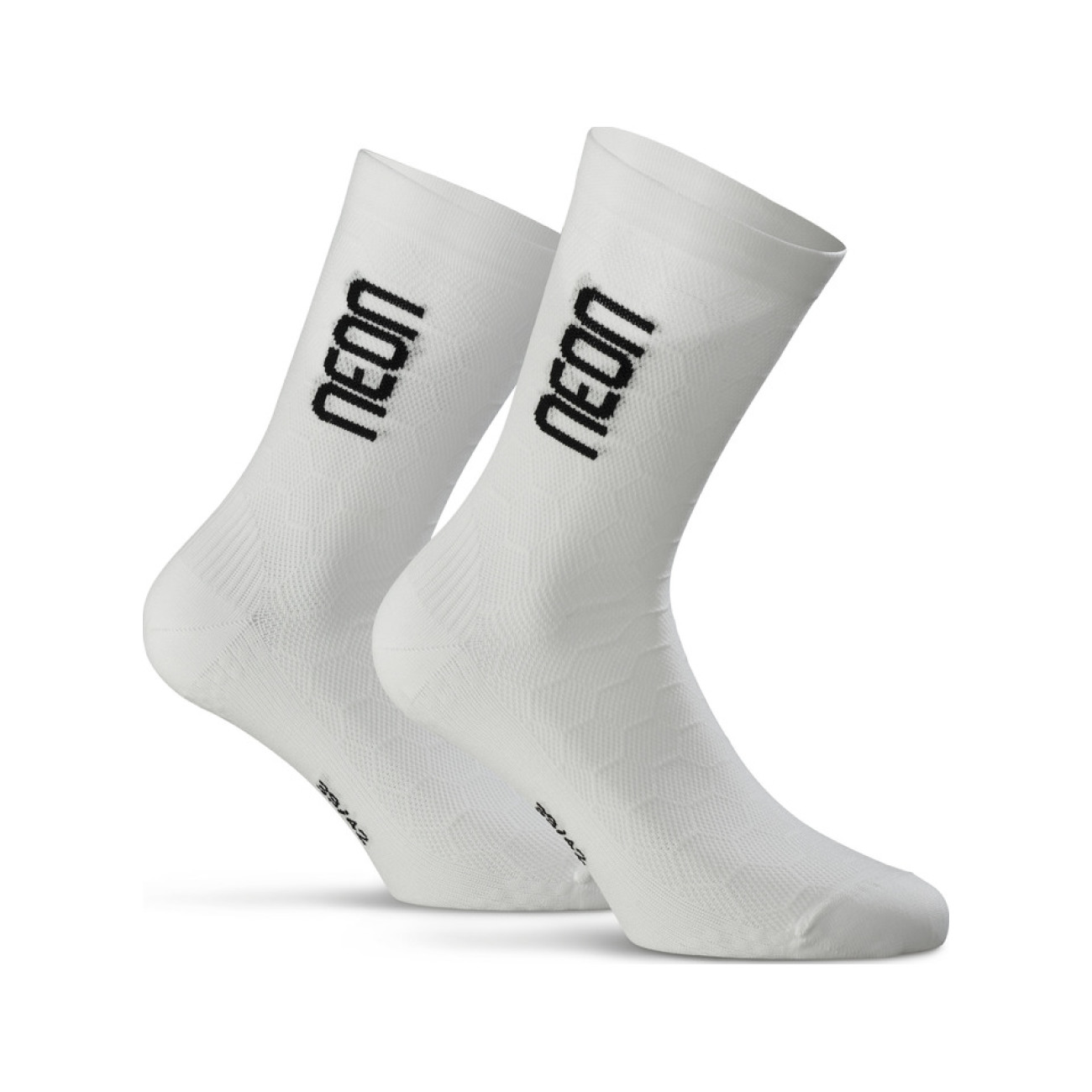 
                NEON Cyklistické ponožky klasické - NEON 3D - bílá 39-42
            