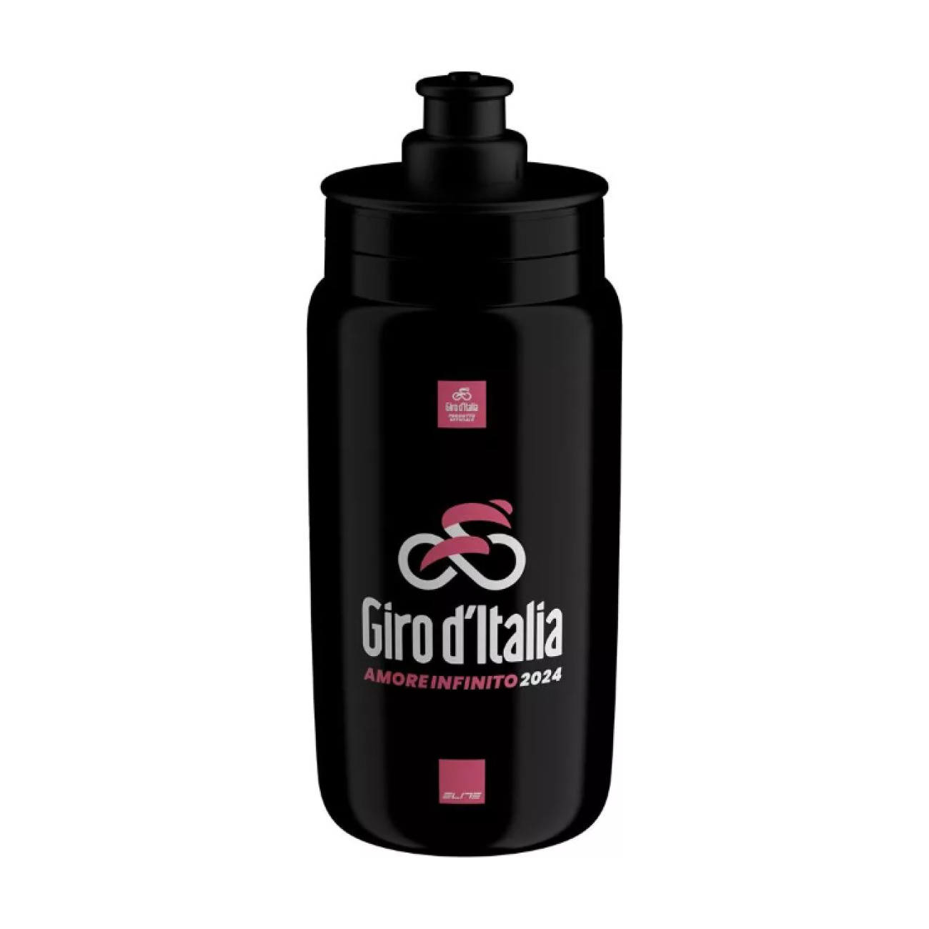 Levně ELITE Cyklistická láhev na vodu - FLY 550 GIRO D´ITALIA 2024 - černá