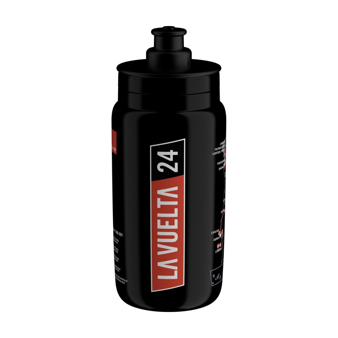 Levně ELITE Cyklistická láhev na vodu - FLY 550 VUELTA 2024 - černá